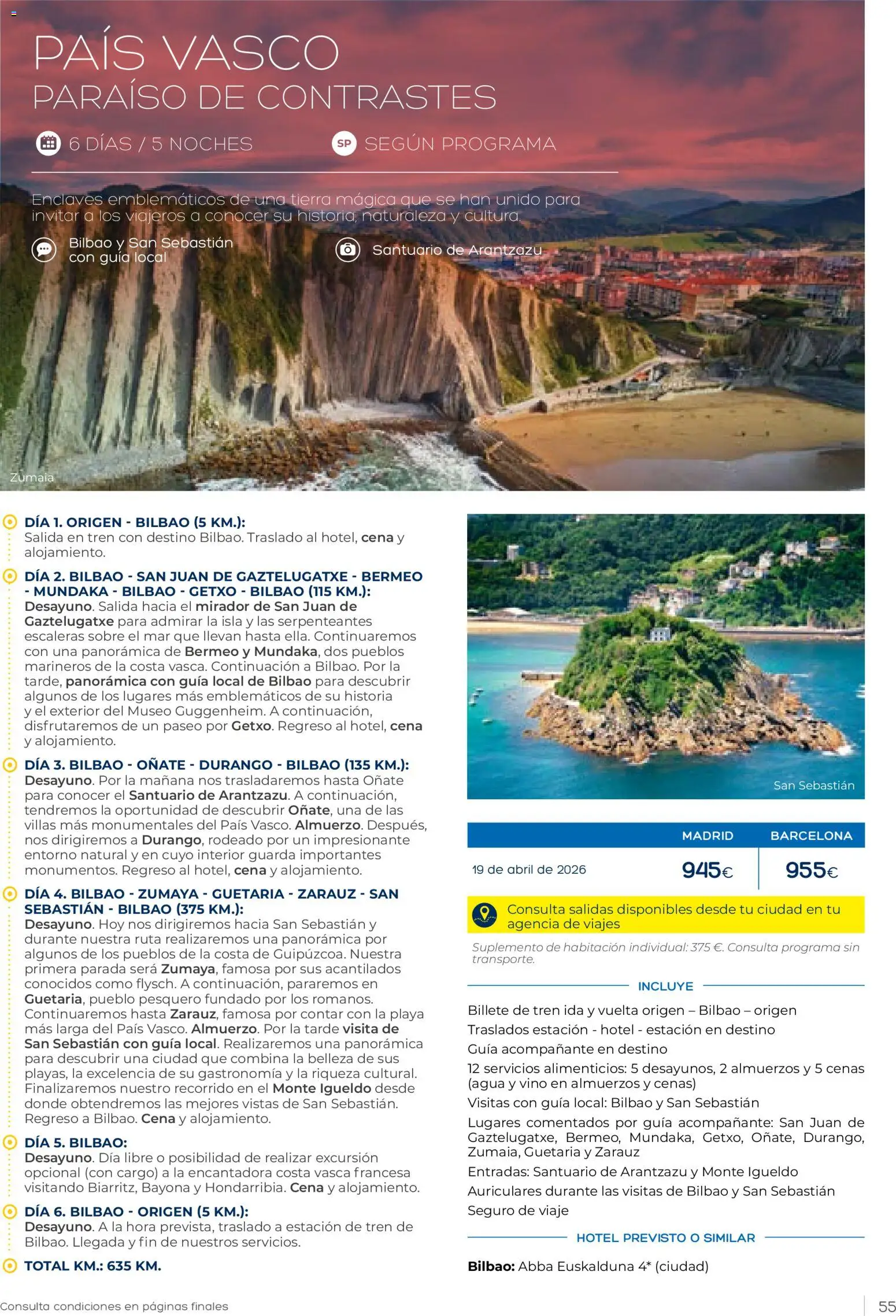 Viajes El Corte Inglés Vacaciones Económicas │ válido desde el 22.10.2025 | Página: 55 | Productos: Vino, Auriculares