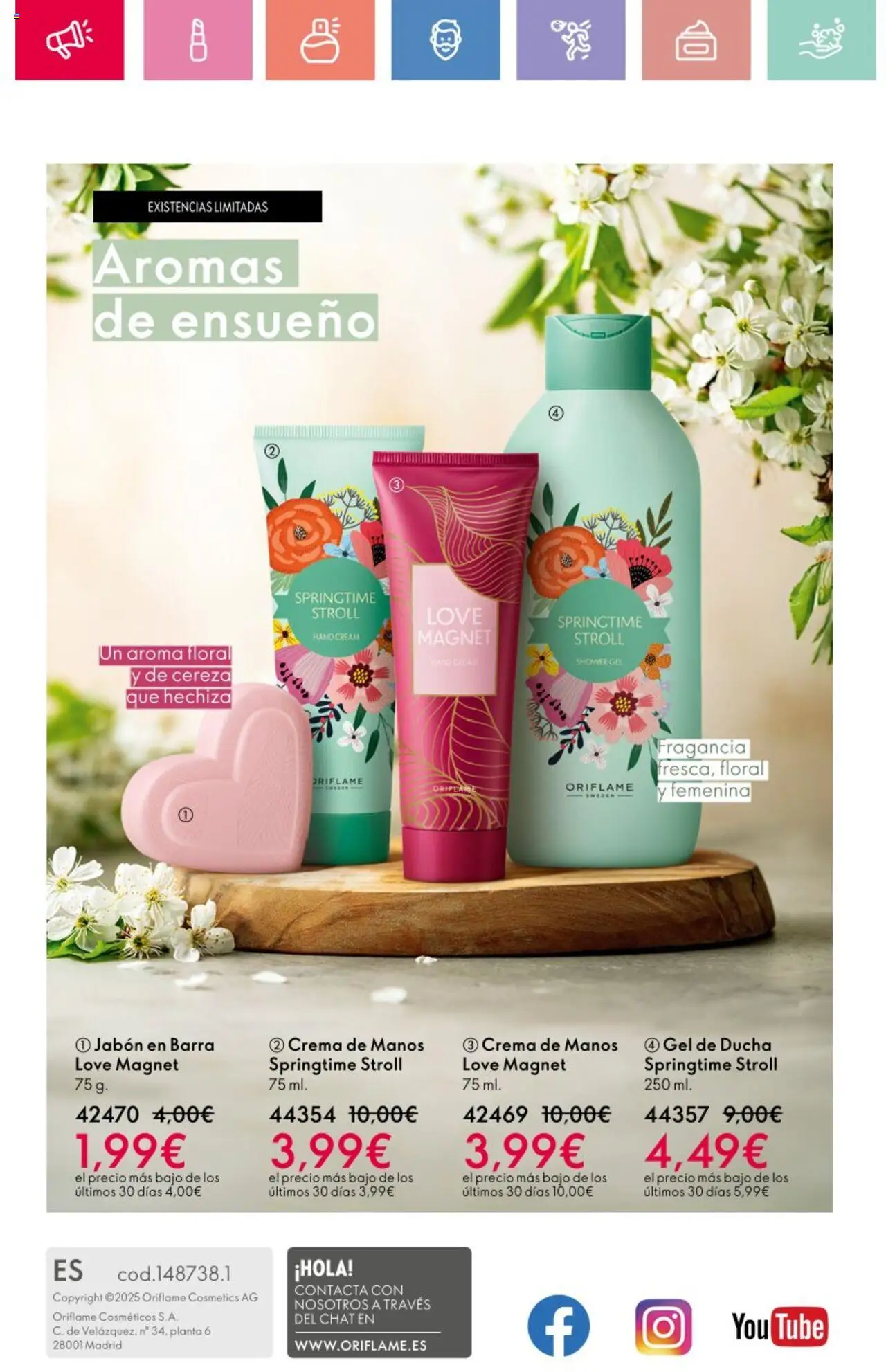 Oriflame - Catálogo Campaña 12 │ válido desde el 24.08.2025 | Página: 148 | Productos: Fragancia, Jabón, Gel de ducha, Ducha