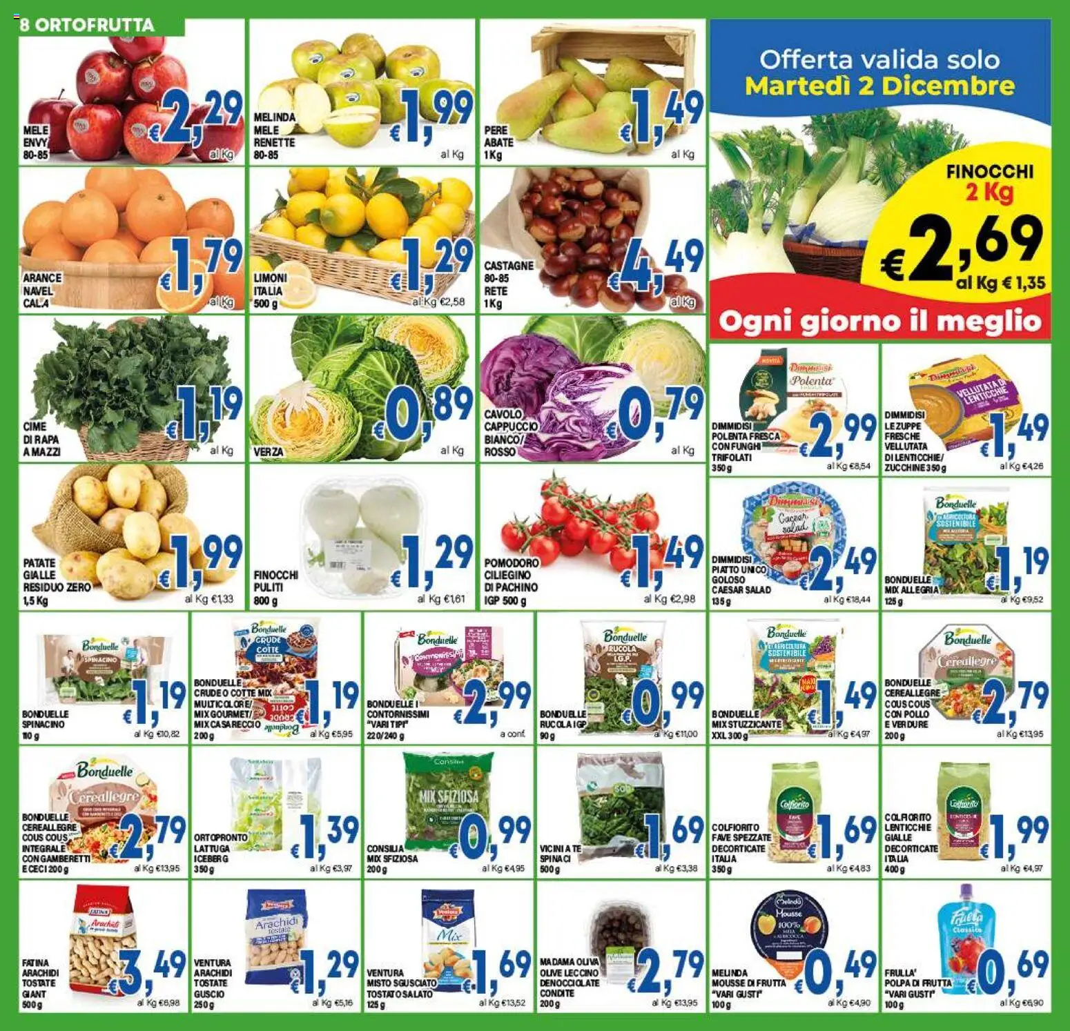 Volantino DEM del 27.11.2025 | Pagina: 8 | Prodotti: Tè, Pomodoro, Cappuccio, Zucchine