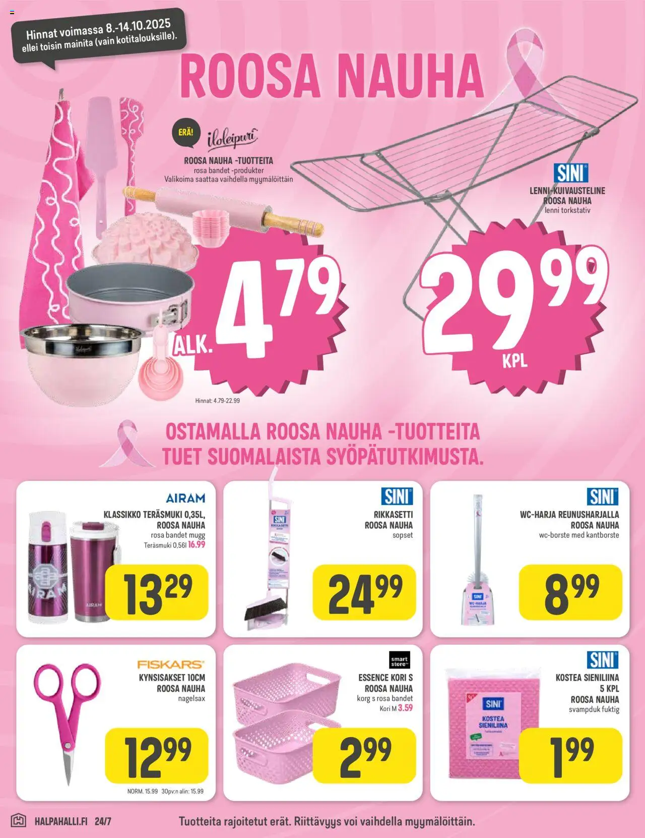 Halpa Halli tarjoukset – voimassa 08.10.2025 alkaen | Sivu: 6 | Tuotteet: Nauha, Kori, Voi, Kynsisakset