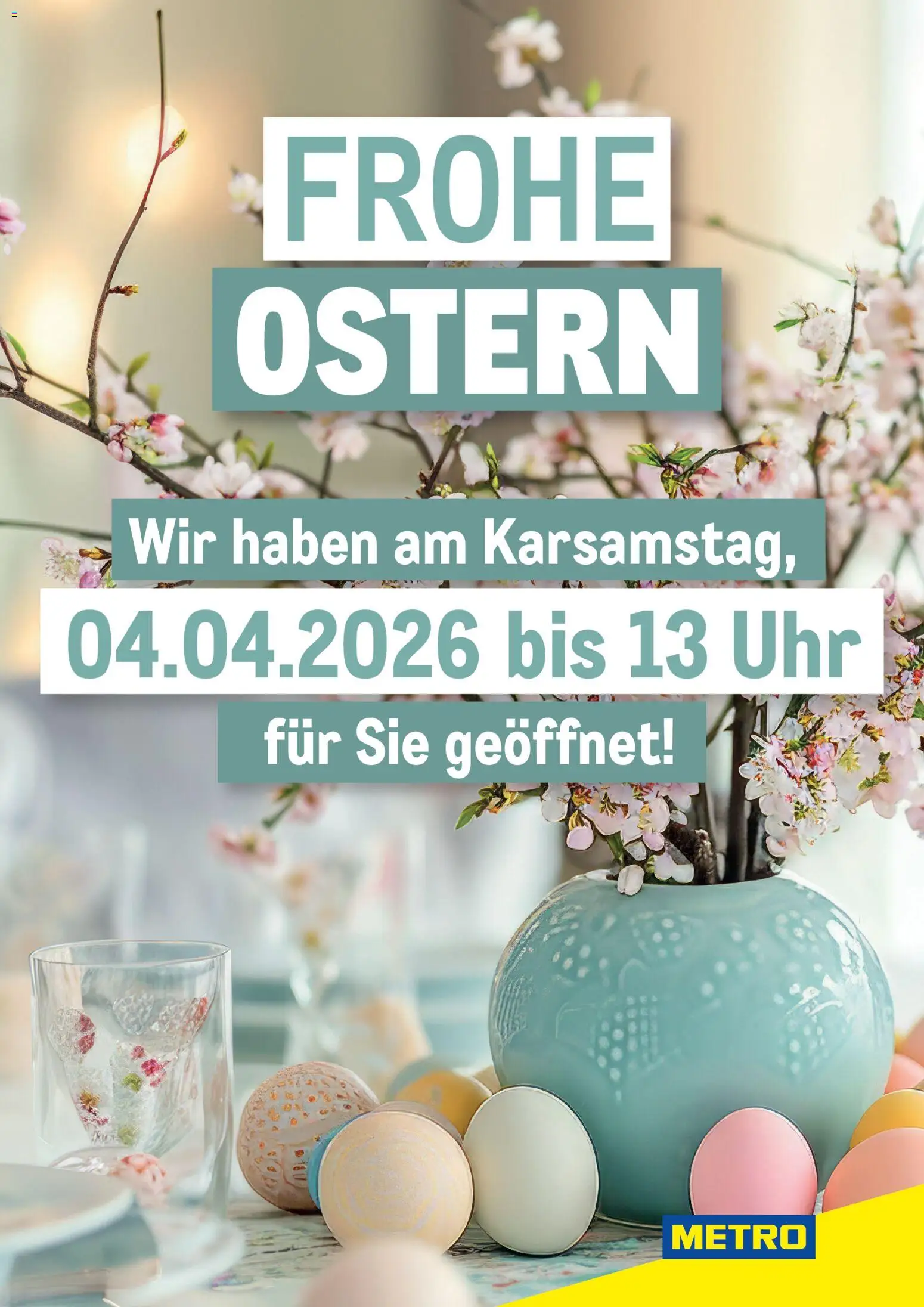Metro angebote Karsamstag Öffnungszeiten gültig ab 04.04.2026 | Seite: 1 | Produkte: Uhr