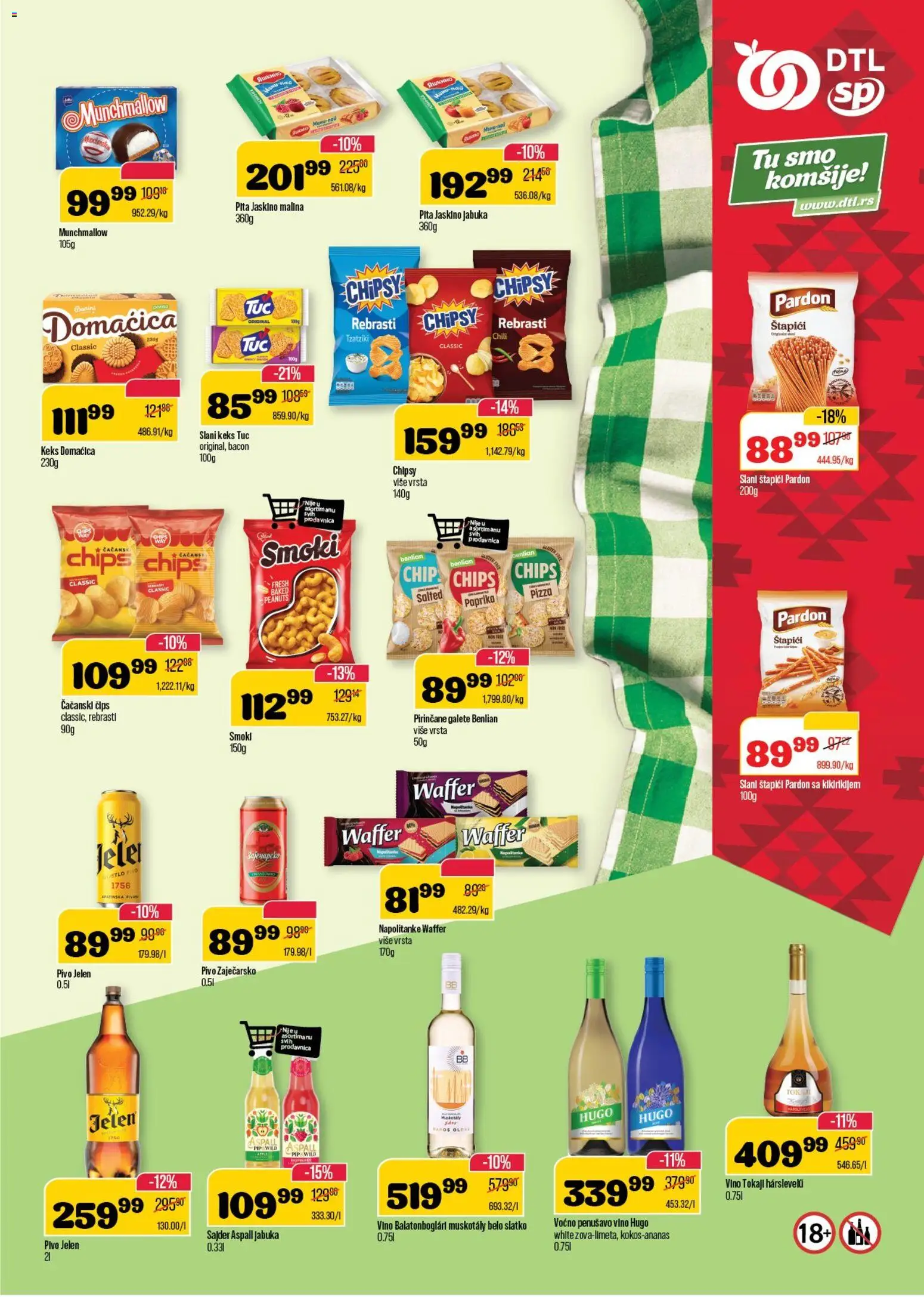 Senta Promet katalog - važi od 02.01.2026 | Strana: 8 | Proizvode: Keks, Domaćica, Vino, Hugo