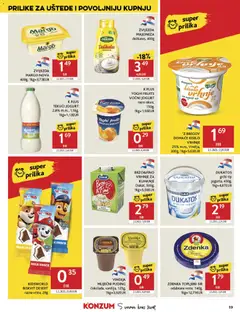 ZDENKA TOPLJENI SIR, odabrane vrste, 140g, 1kg=12,79EUR - Pregled kataloga iz trgovine Konzum, vrijedi od 07.01.2026 | Stranica: 19