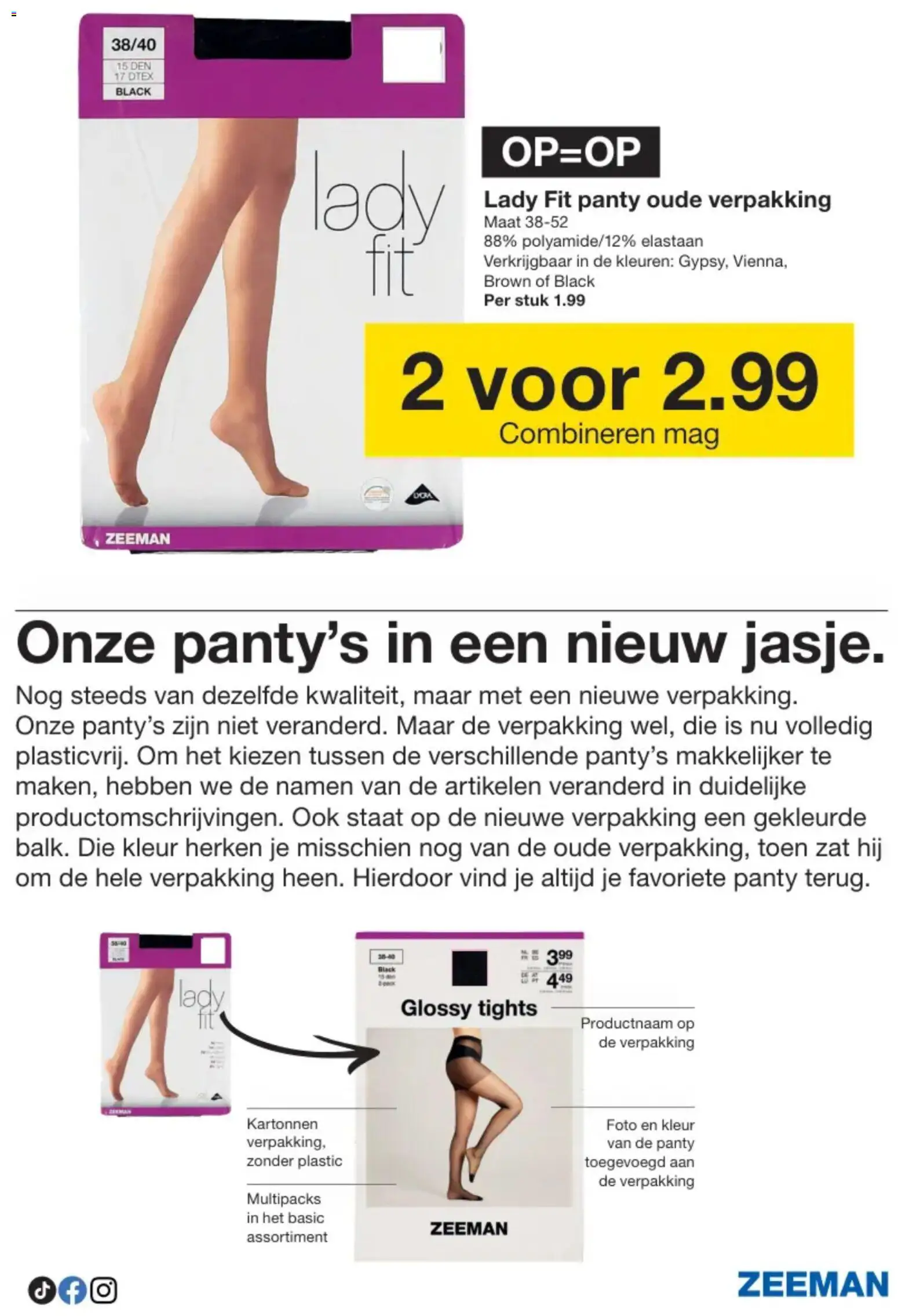 {H1} | Pagina: 19 | Producten: Panty