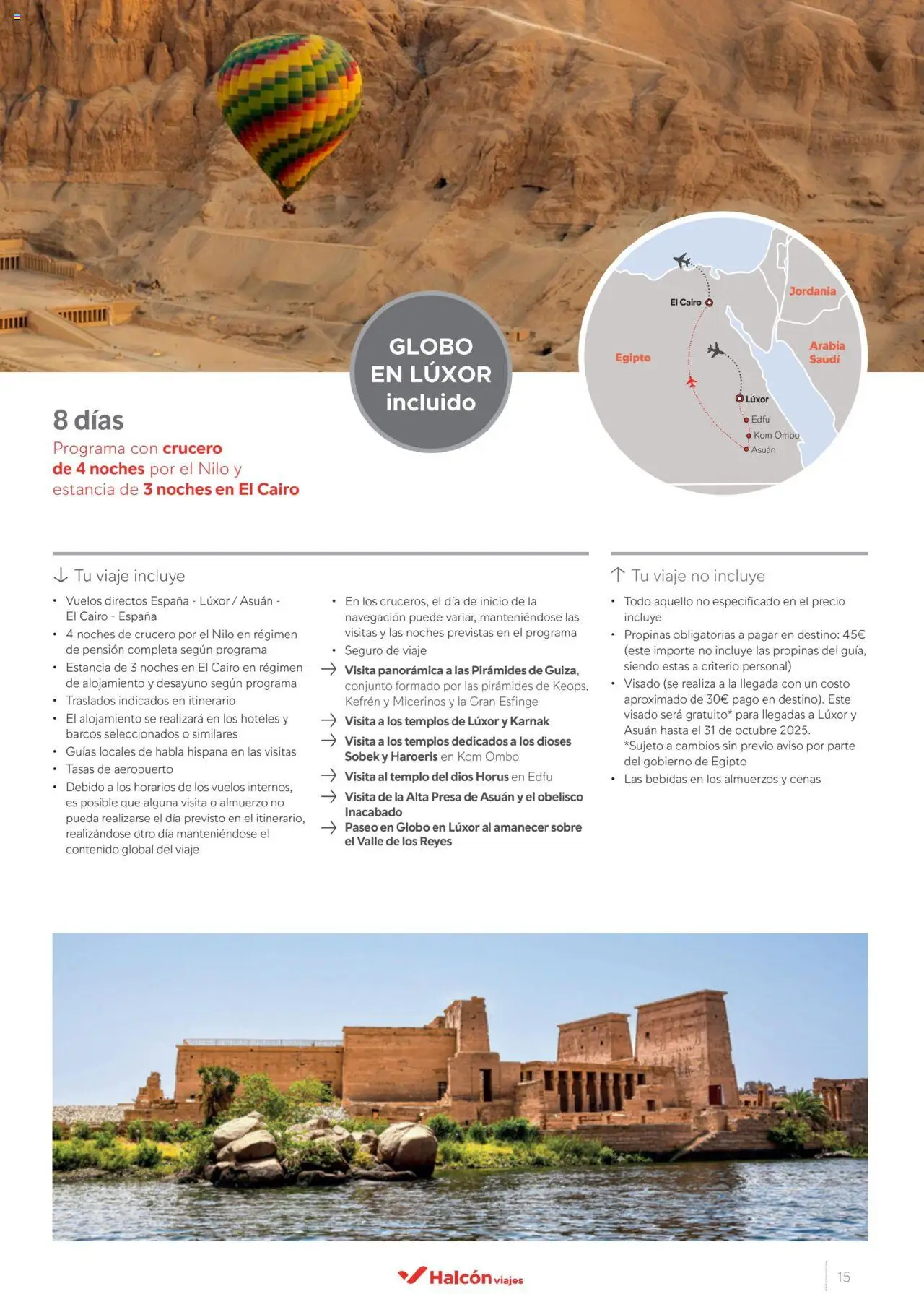 Halcón Viajes Egipto │ válido desde el 01.07.2025 | Página: 15 | Productos: Navegación