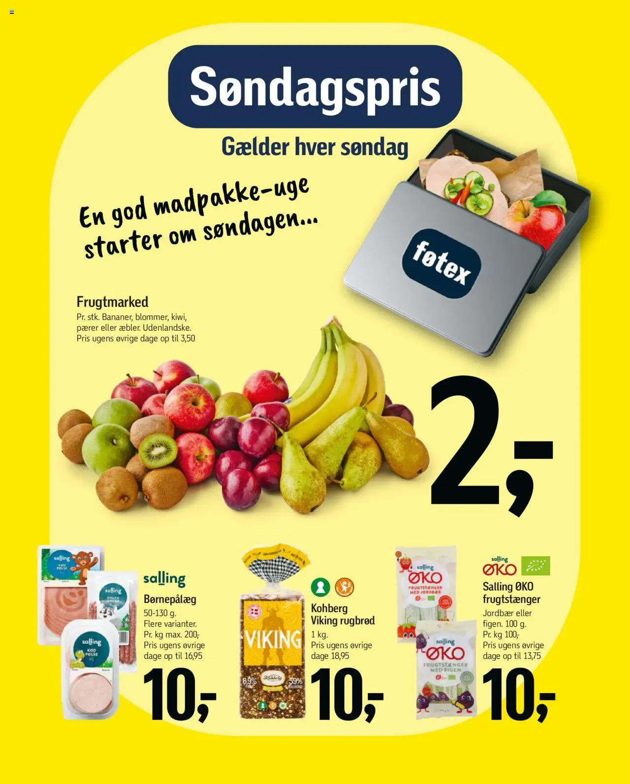 Føtex Tilbudsavis gyldig fra 01.08.2025 | Side: 14 | Produkter: Jordbær, Rugbrød, Pærer