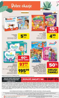Carrefour Gazetka - Promeczki dla promyczków od 19.05.2025 | Strona: 26 | Produkty: Karta, Czekoladki, Pieluchy Pampers Active Baby, Gumy
