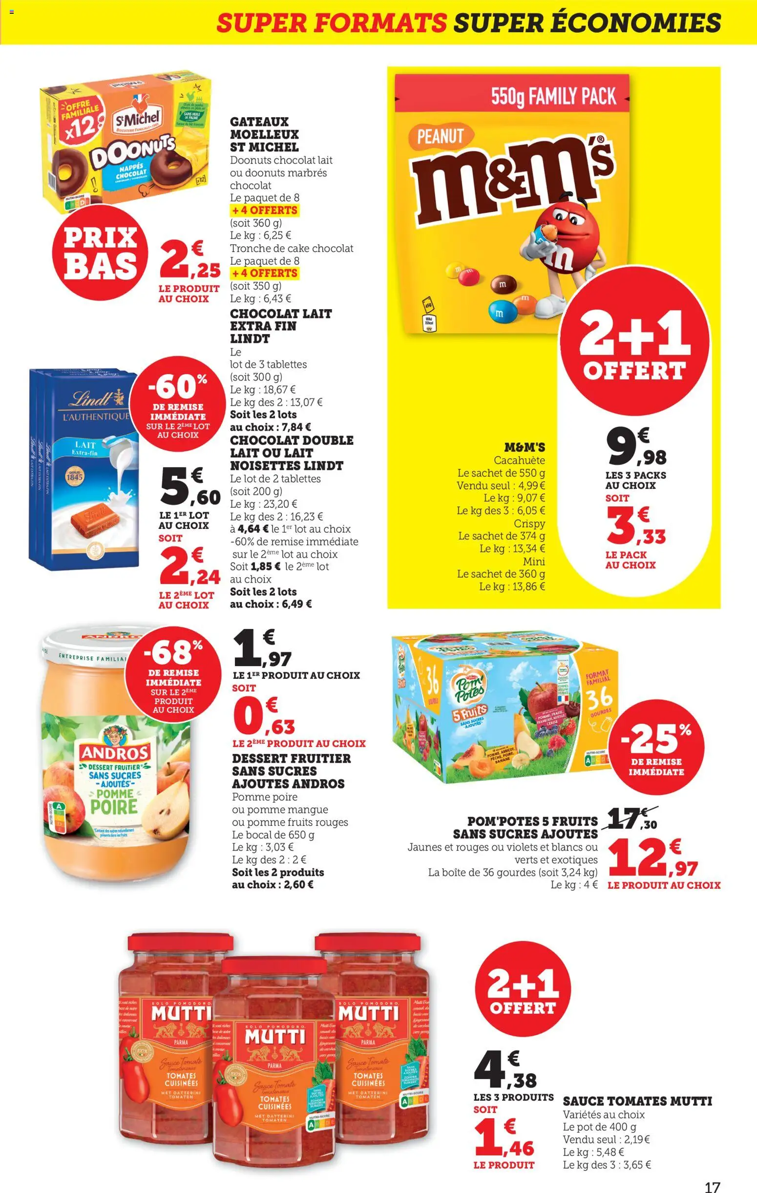 {H1} | Page: 17 | Produits: Cacahuète, Mangue, Pomme, Tomates