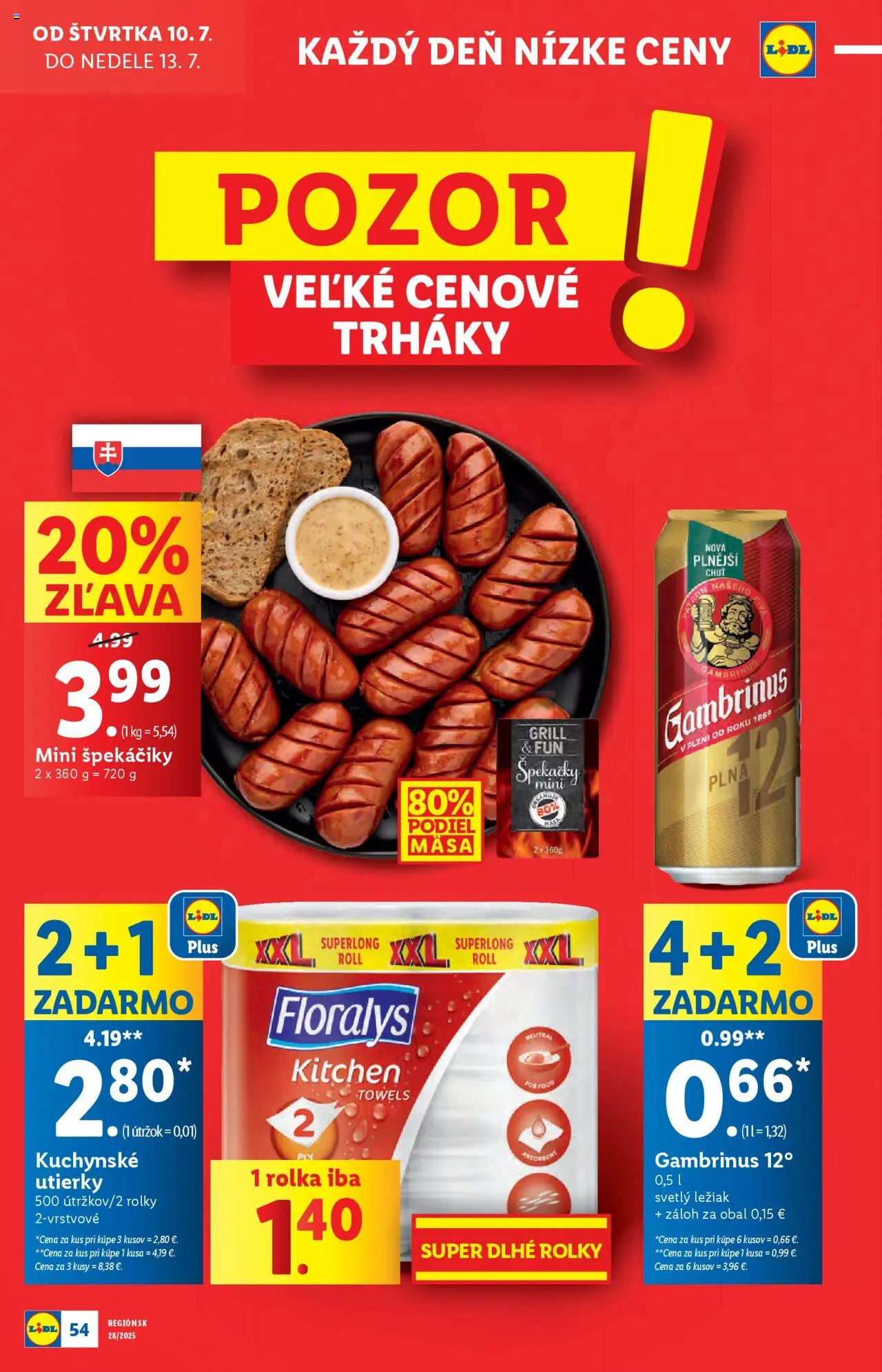 Lidl leták │ platný od 07.07.2025 | Strana: 64 | Produkty: Gambrinus