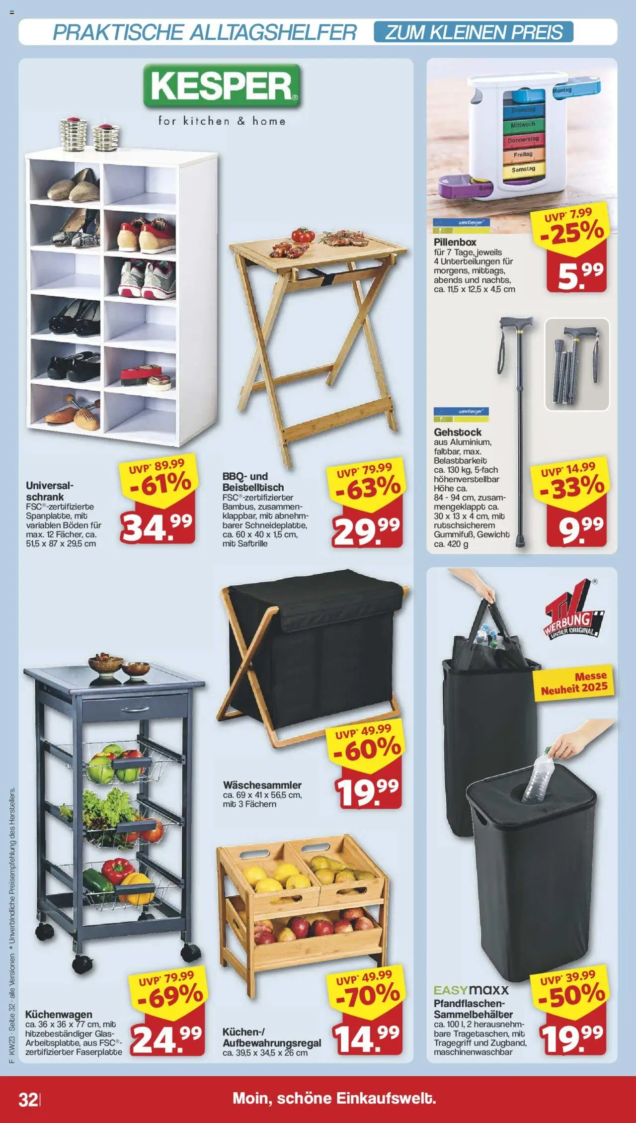 Famila Nordwest Prospekt 	 - gültig ab dem 02.06.2025 | Seite: 40 | Produkte: Gewicht, Beistelltisch, Schrank, Walking