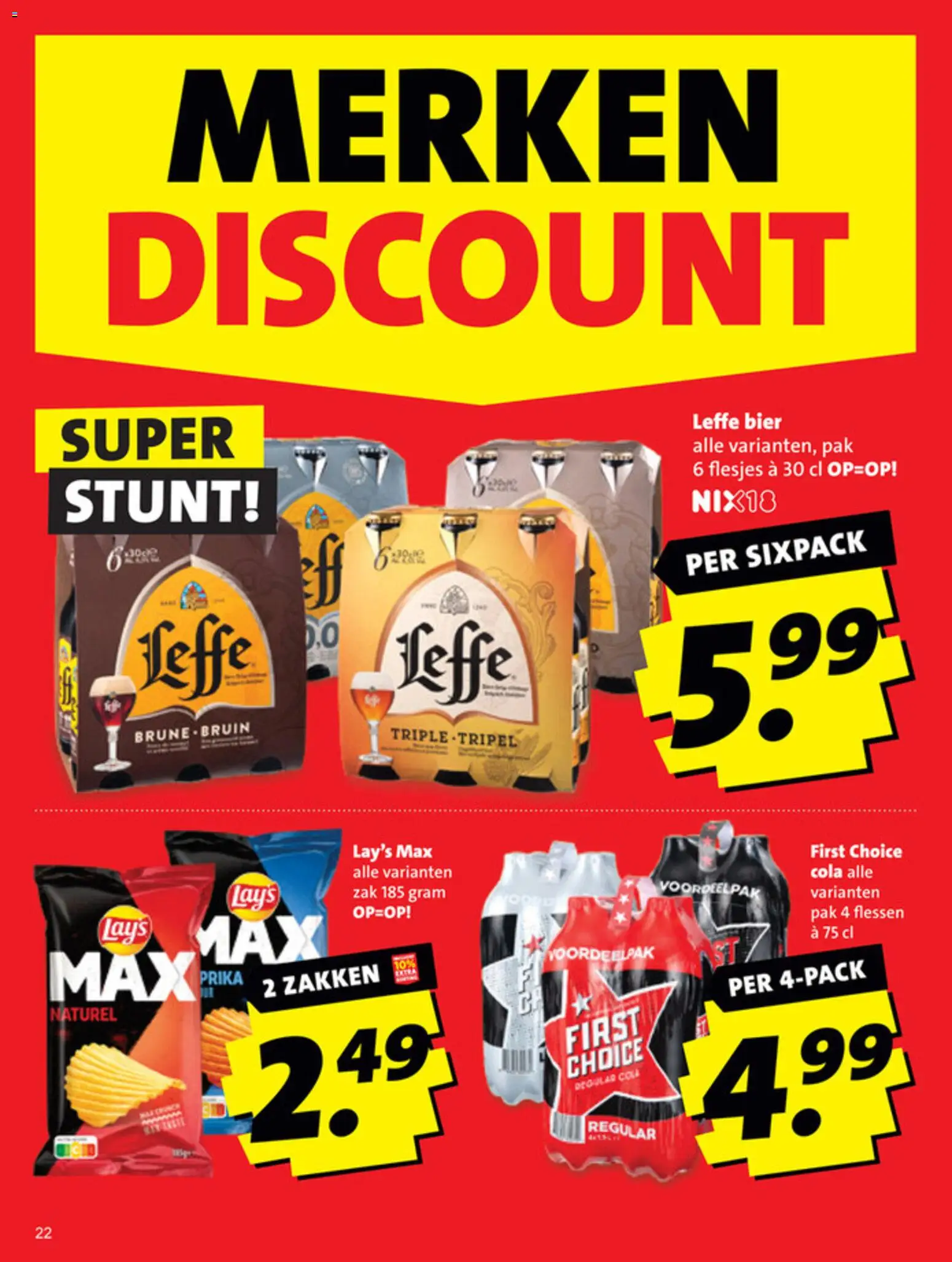 {H1} | Pagina: 22 | Producten: Bier, Zak