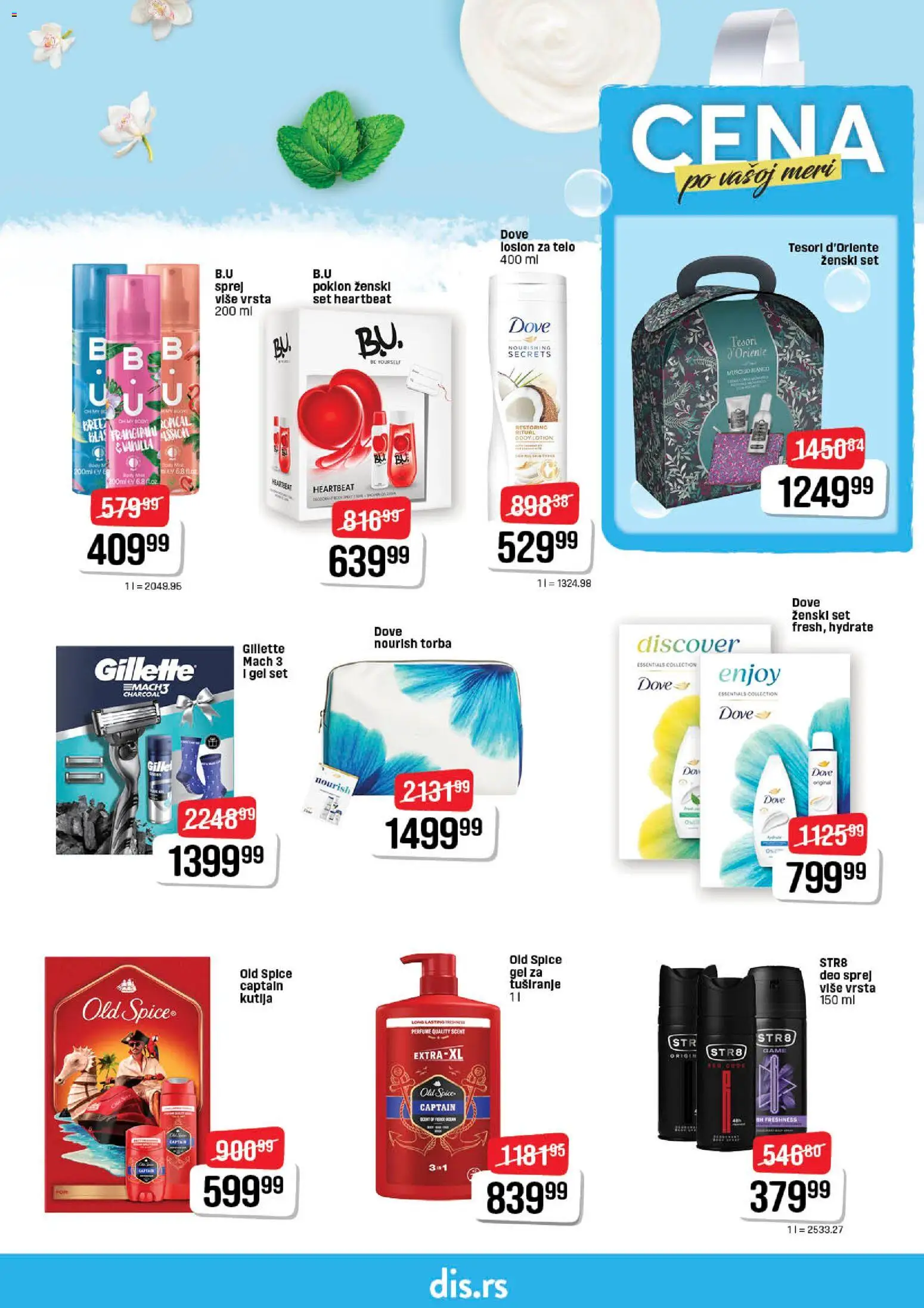 DIS katalog - važi od 26.02.2026 | Strana: 17 | Proizvode: Gillette, Torba, Dove
