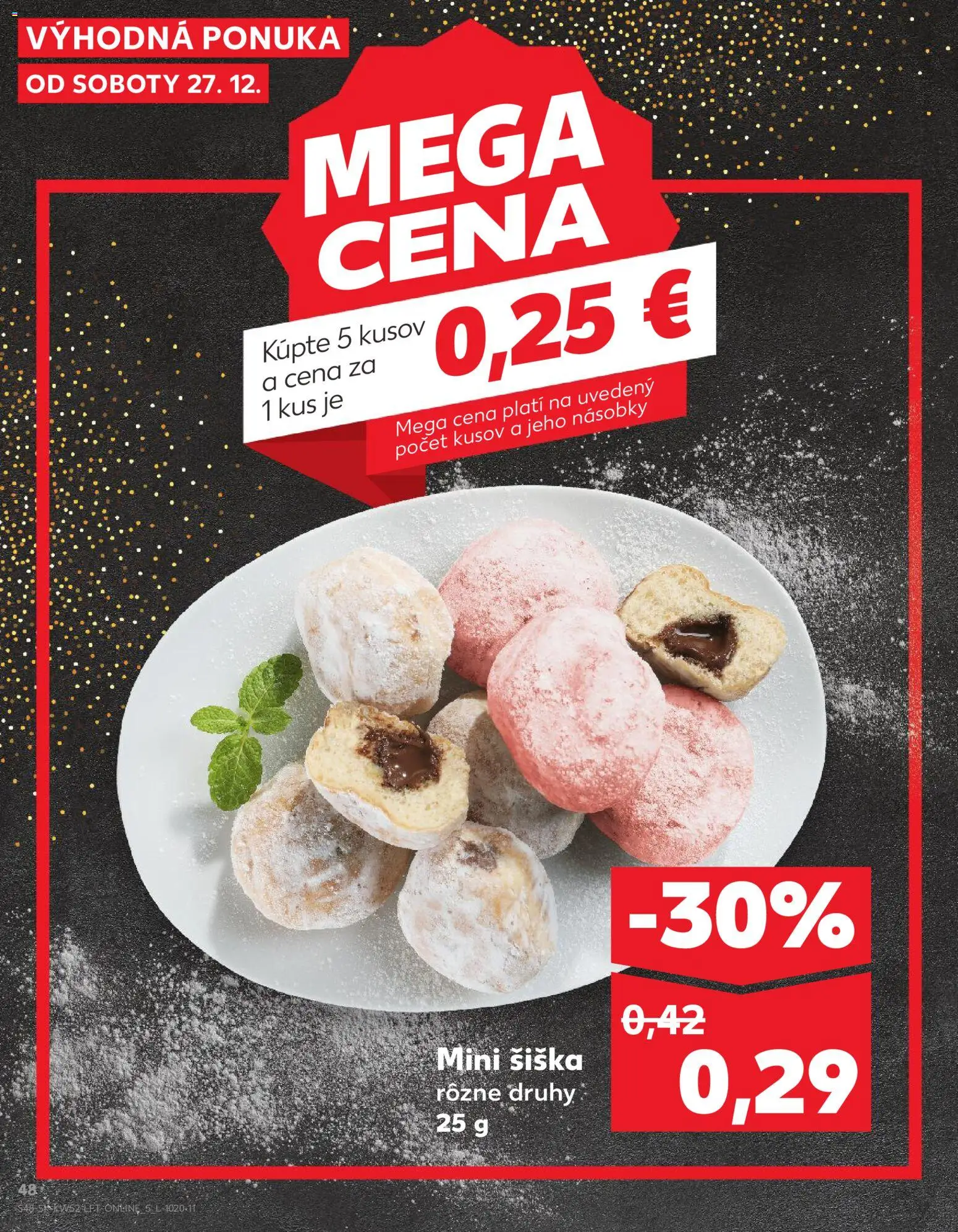 Nové Kaufland akcie – leták je platný od 27.12.2025 | Strana: 48 | Produkty: Donut
