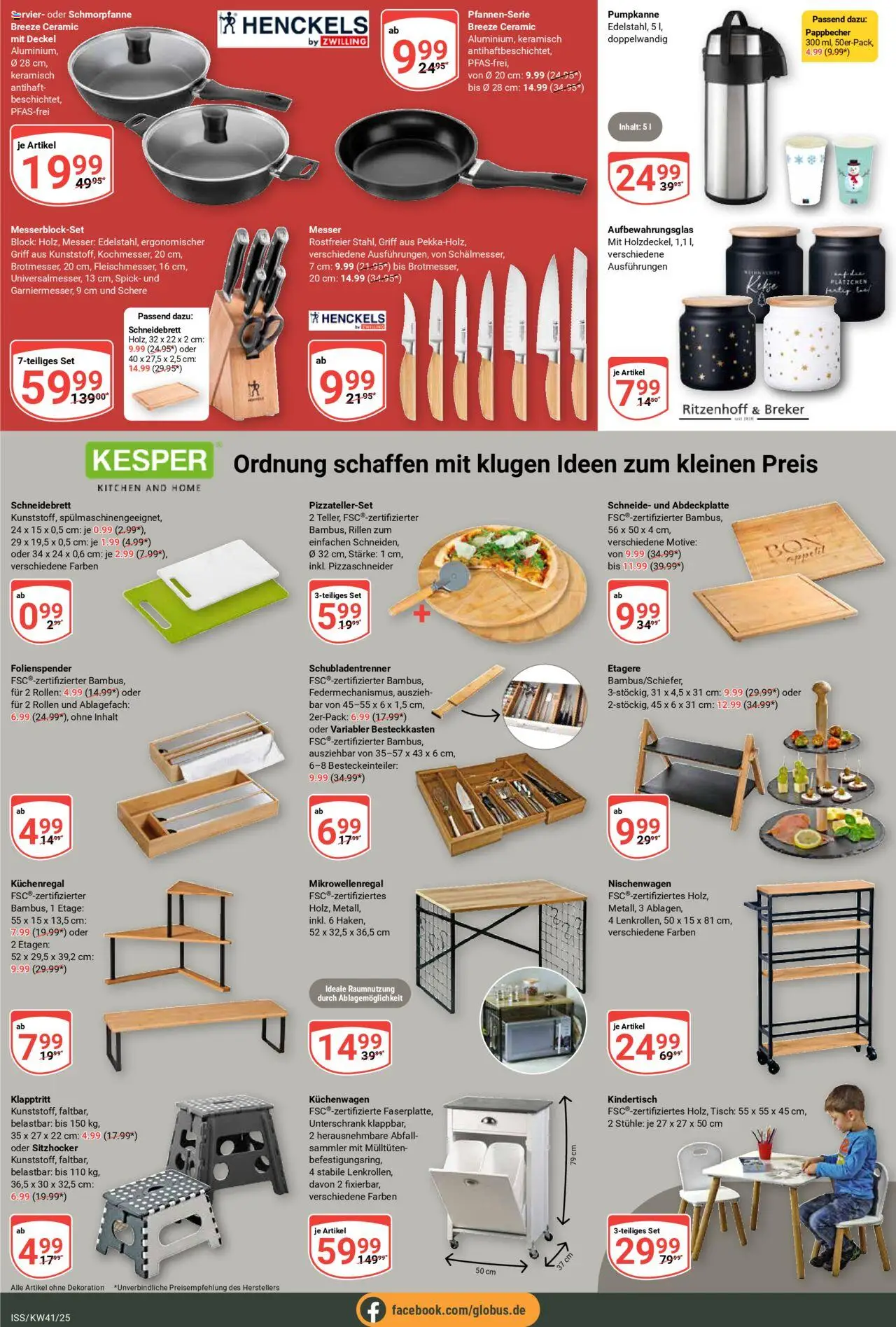 Globus Prospekt 	 – gültig ab 06.10.2025 | Seite: 23 | Produkte: Tisch, Unterschrank