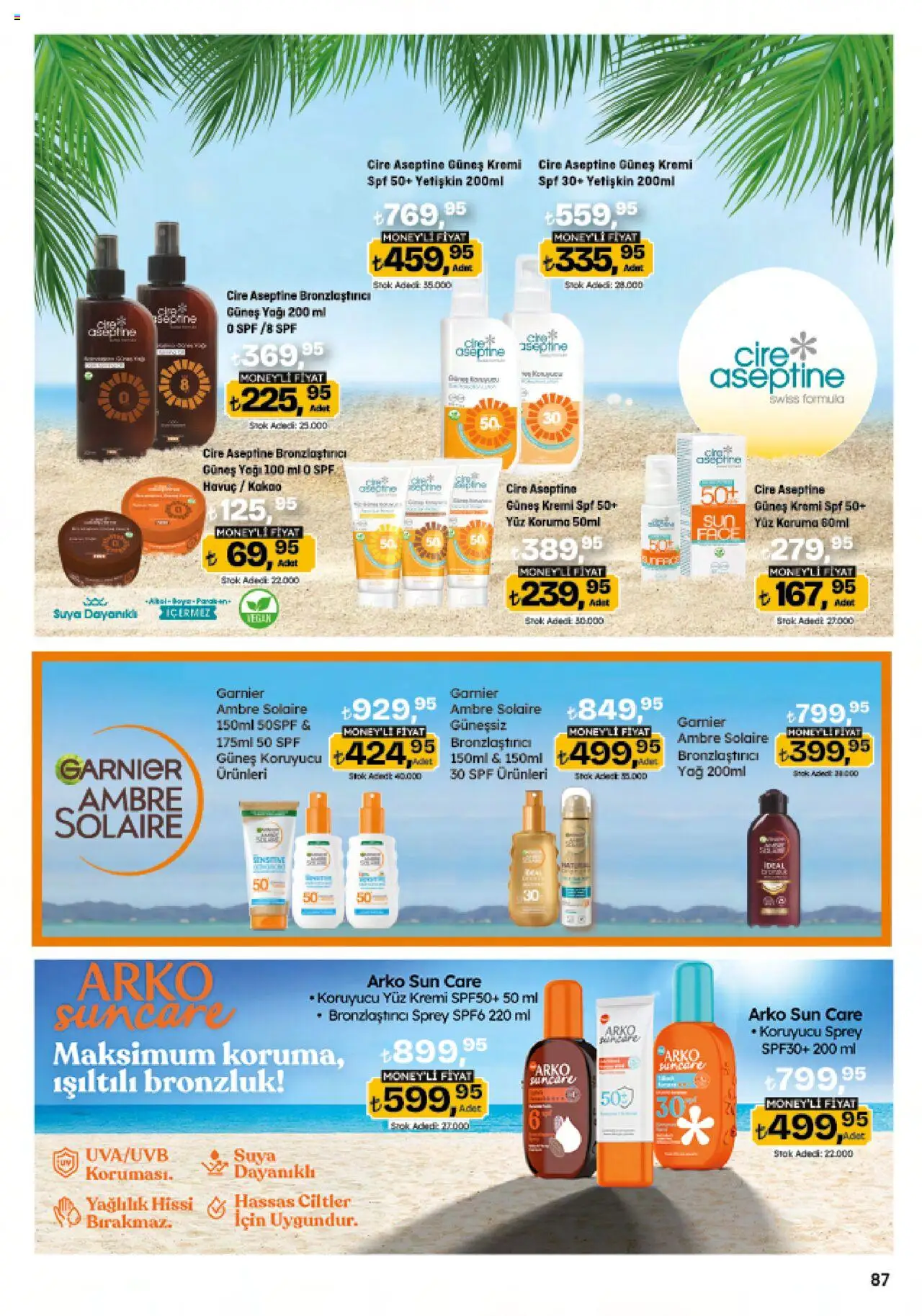 Migros Katalog - Migroskop - 22.05.2025 tarihinden itibaren geçerlidir | Sayfa: 87 | Ürünler: Güneş kremi, Bronzlaştırıcı, Yağ, Havuç
