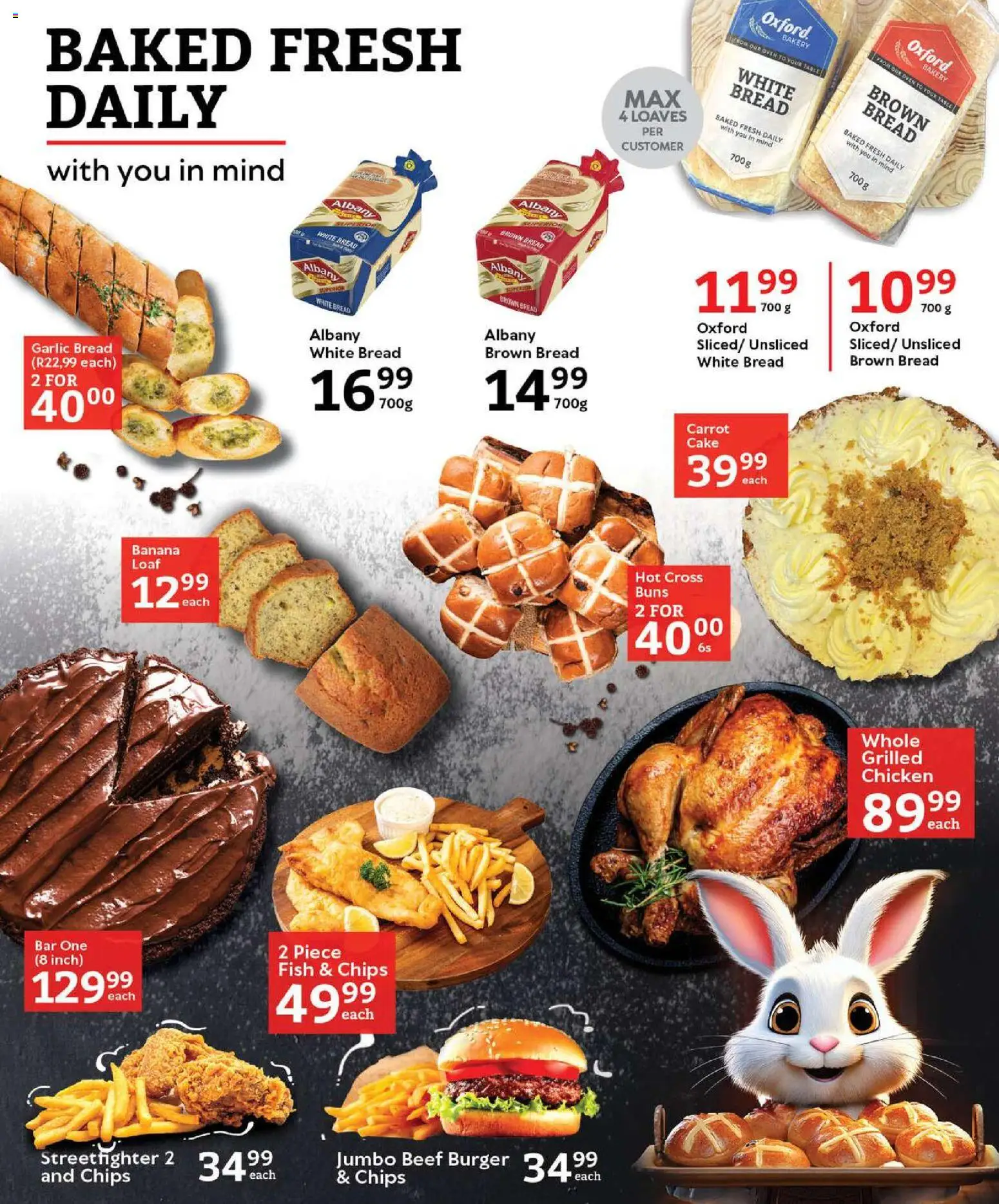 New Oxford Freshmarket catalogue – valid from 01.04.2026 | Page: 11 | Products: Bakery, Chicken, Beef, Chips