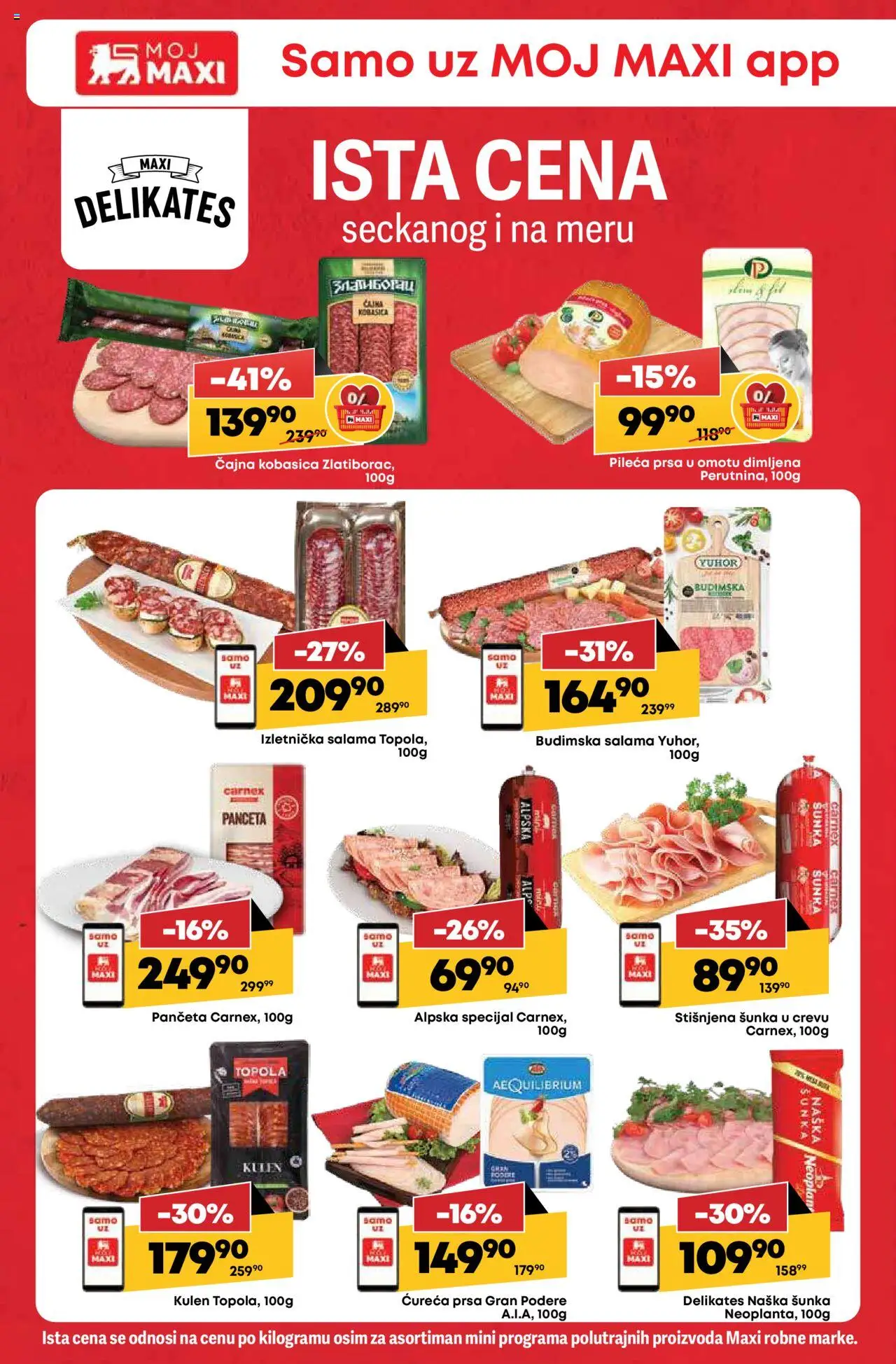 Tempo katalog - važi od 07.08.2025 | Strana: 16 | Proizvode: Pileća prsa, Panceta, Kulen, Salama