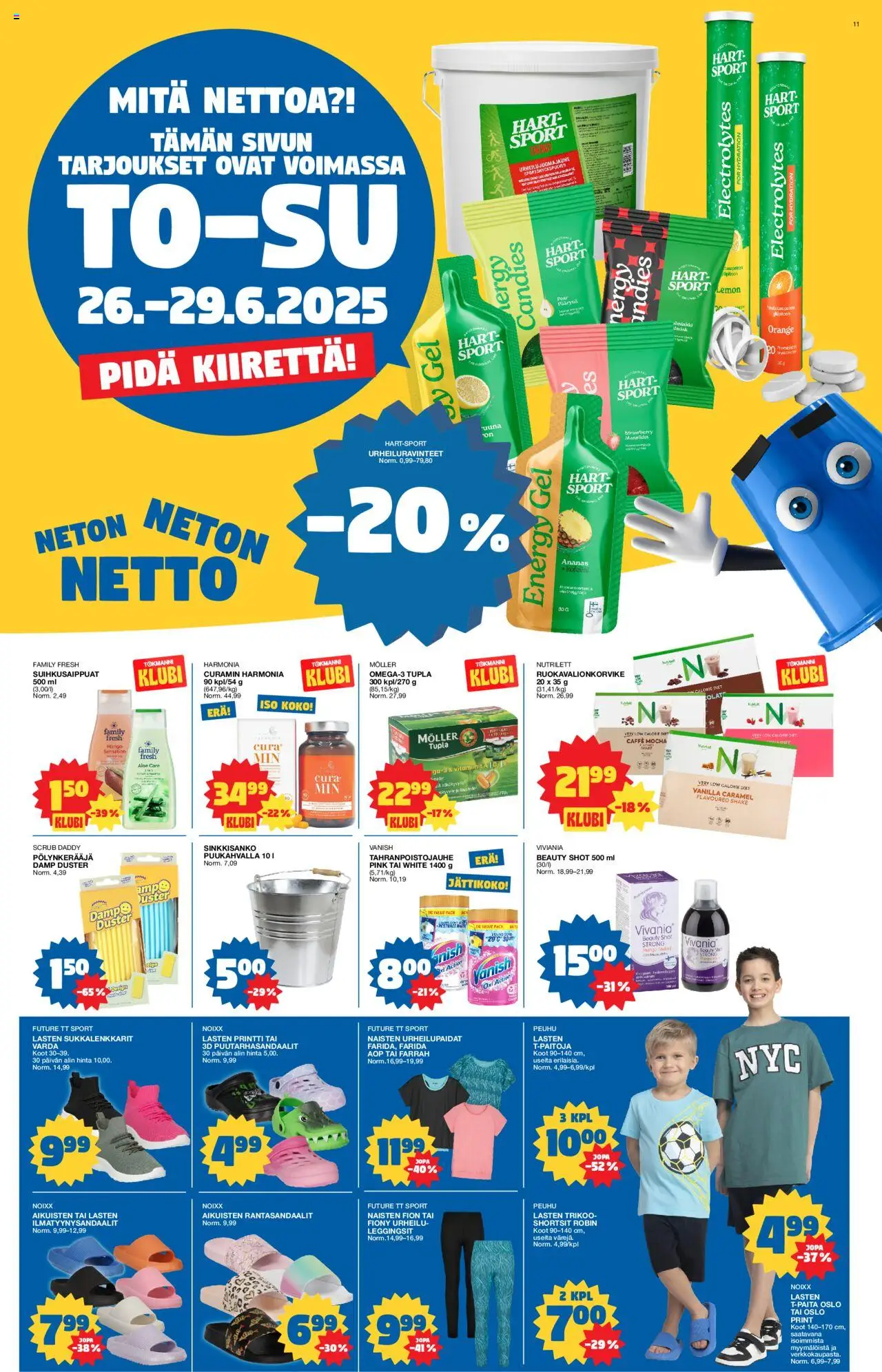  | Sivu: 11 | Tuotteet: T-paita, Shortsit, Leggingsit, Ananas