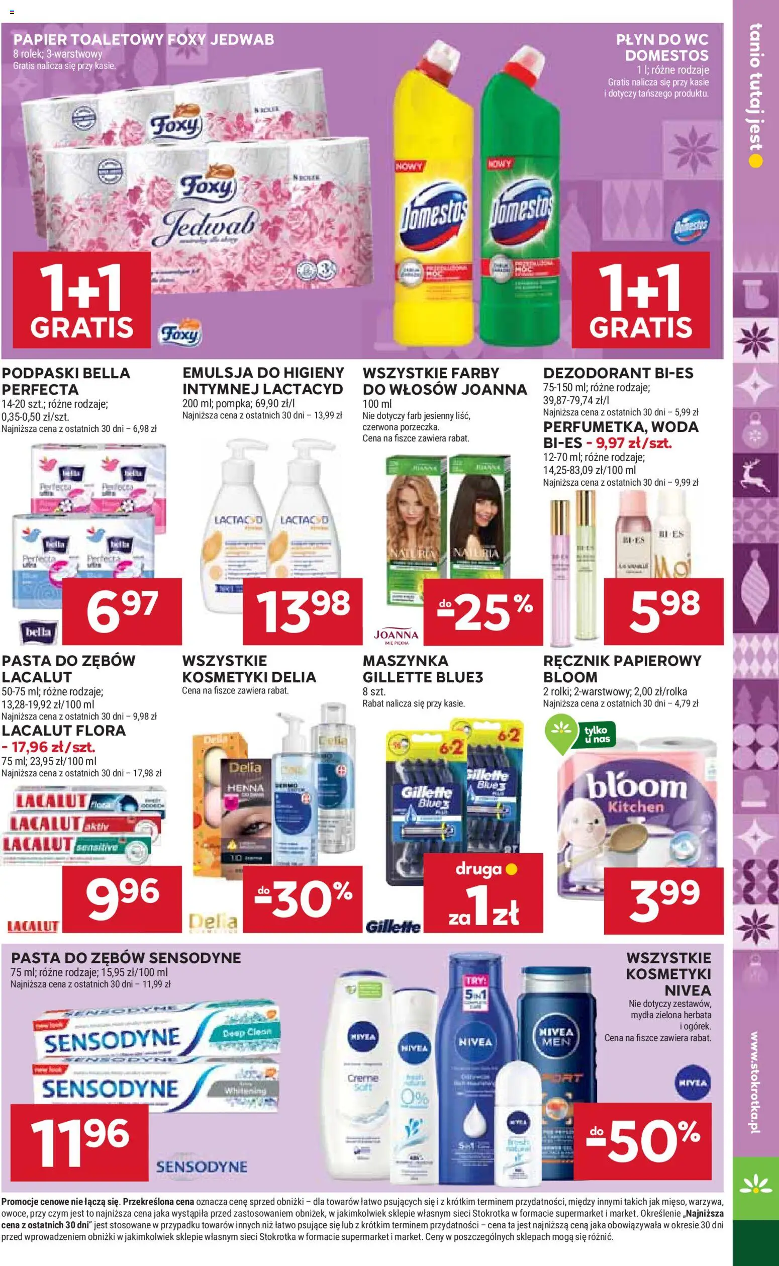 Stokrotka Gazetka od 11.12.2025 | Strona: 55 | Produkty: Gillette, Papier toaletowy, Herbata, Dezodorant
