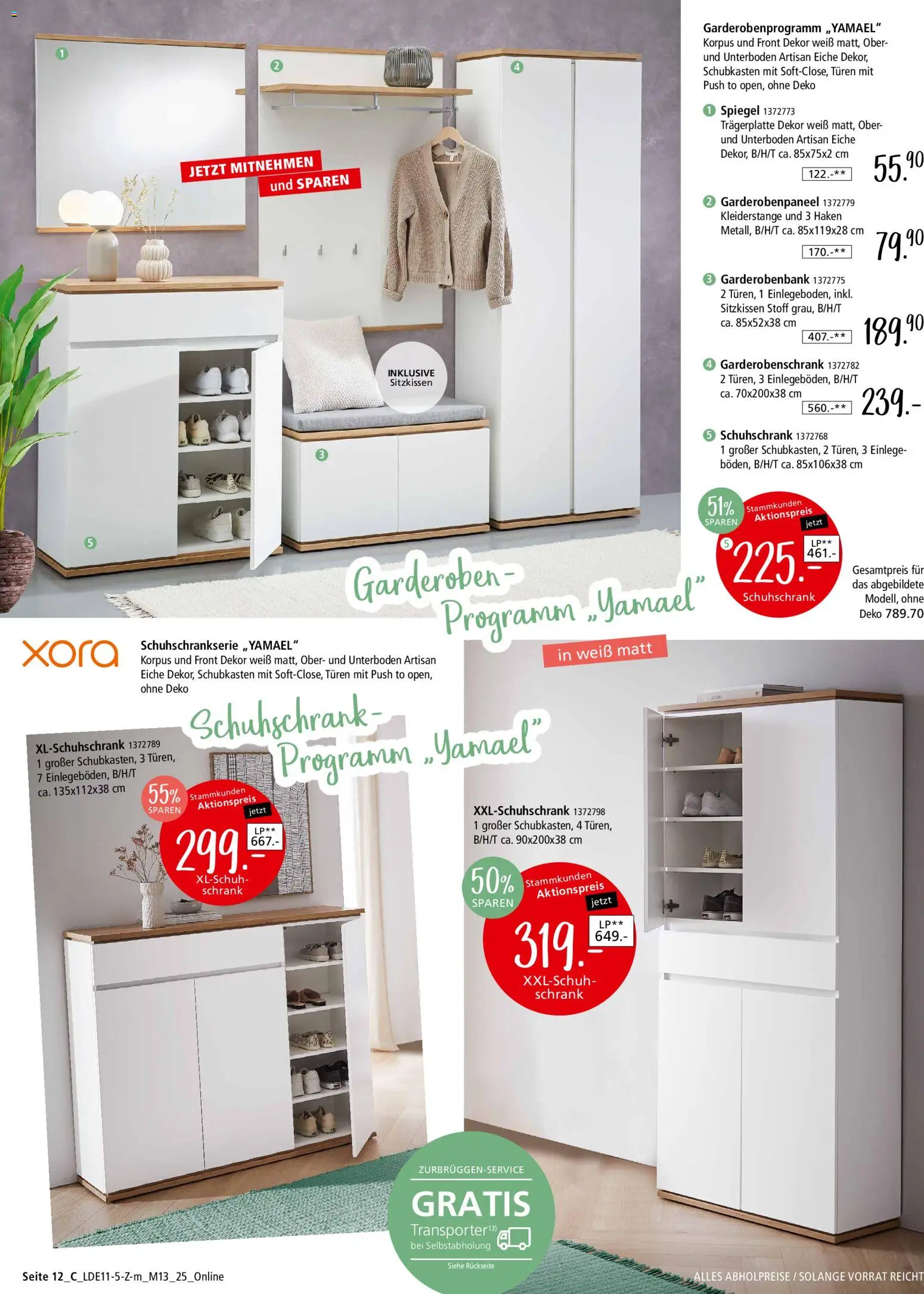 Zurbrüggen Z2-Junges Wohnen – gültig ab 08.11.2025 | Seite: 30 | Produkte: Schrank, Spiegel, Garderobenschrank