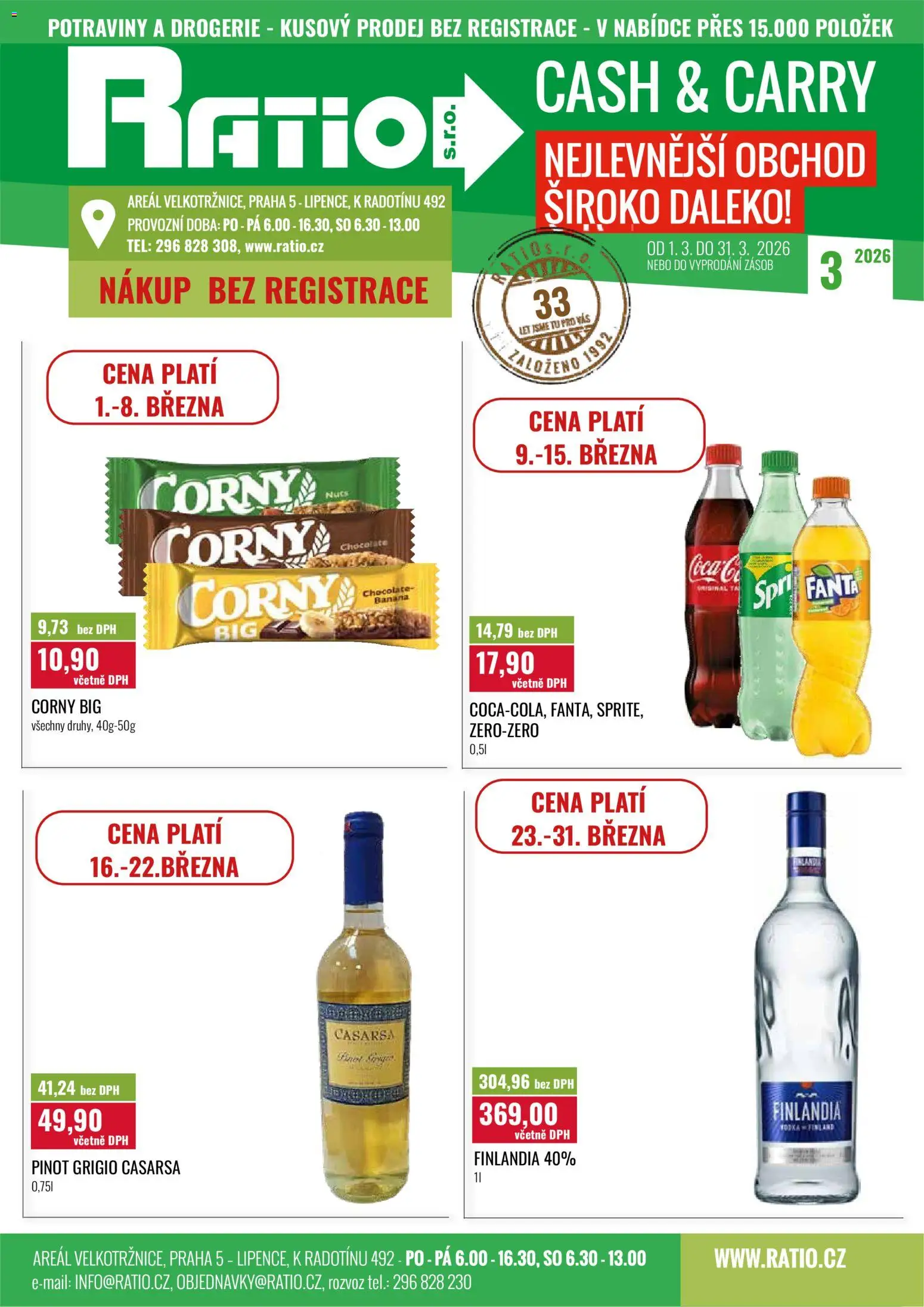 Ratio leták od 01.03.2026 | Strana: 1 | Produkty: Fanta, Potraviny, Drogerie, Pinot Grigio