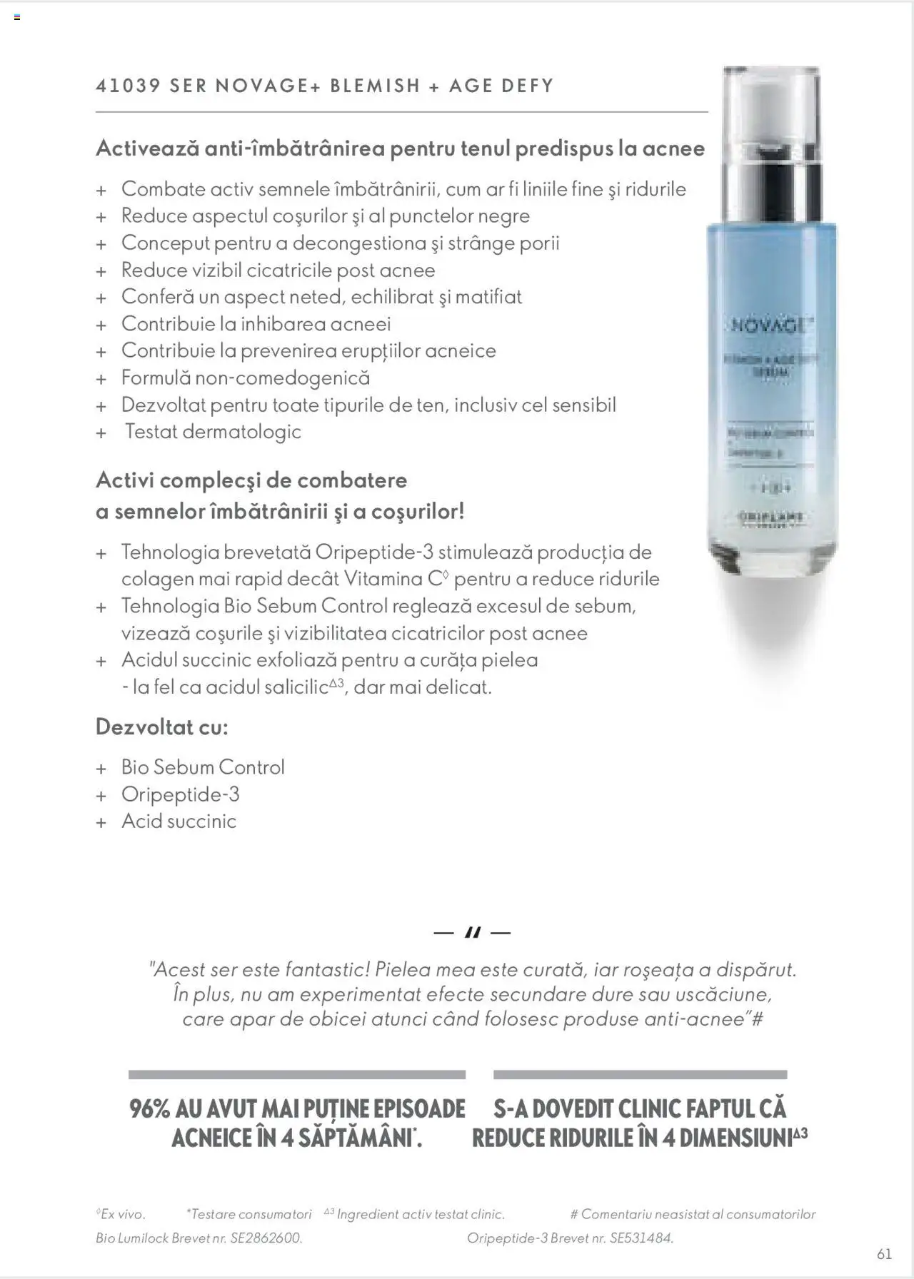 Oriflame catalog - Ghidul NOVAGE+ – valabil de la 01.03.2023 | Pagină: 61