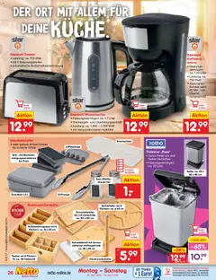 Netto Marken-Discount Prospekt 	 ab 20.04.2026 gültig | Seite: 36 | Produkte: Grill, Wasserkocher, Toaster, Backofen
