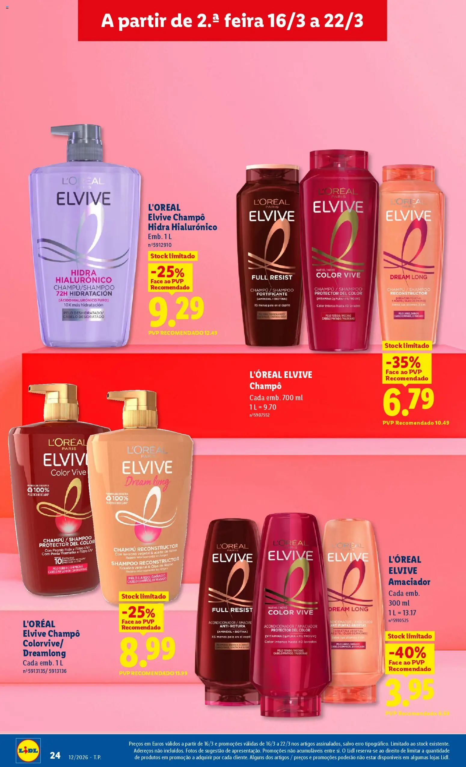 Lidl folheto │ válido de 16.03.2026 | Página: 24 | Produtos: Shampoo, Condicionador, Óleo