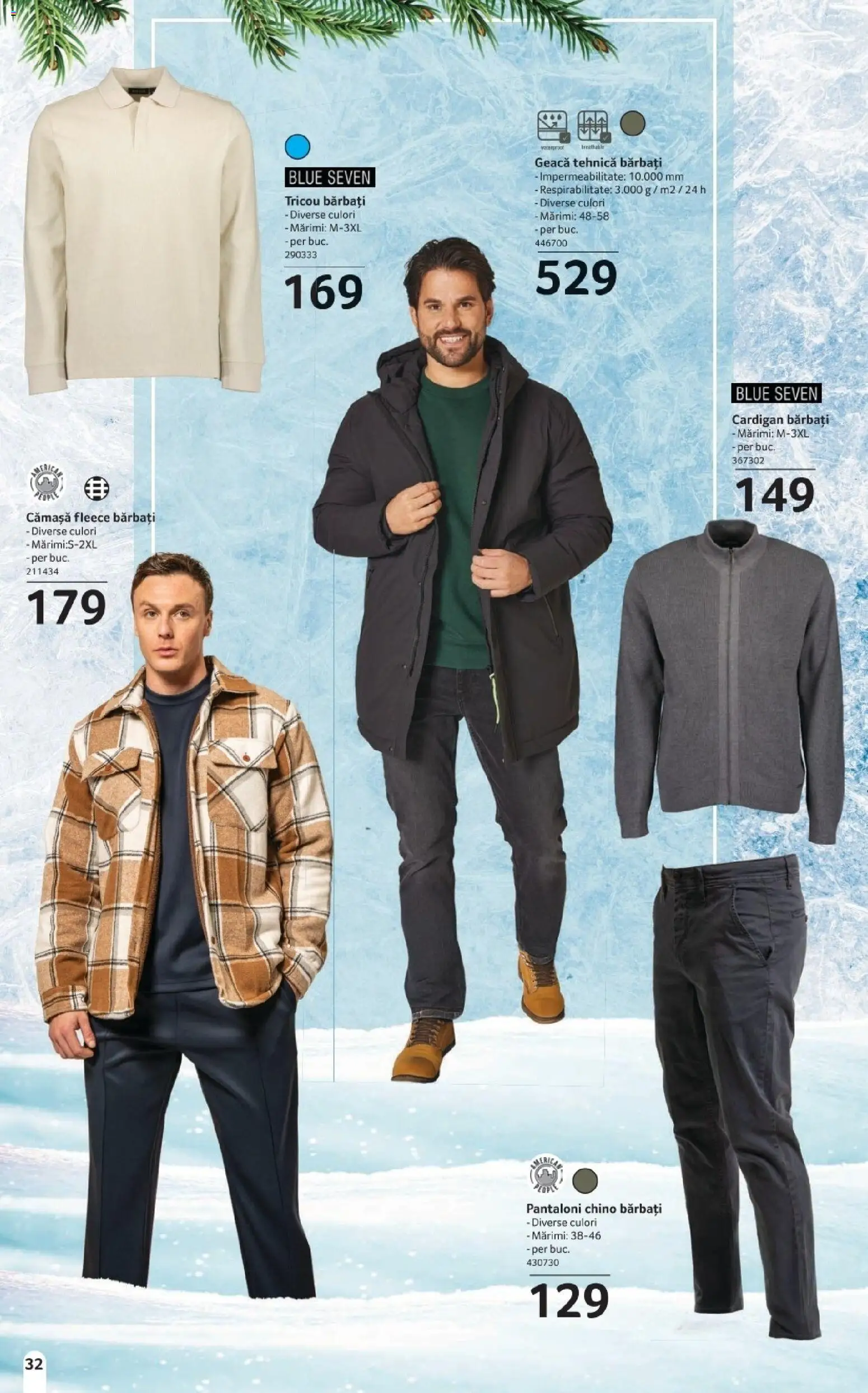 Noul catalog Selgros – valabil de la 14.11.2025 | Pagină: 32 | Produse: Cardigan, Tricou, Geacă, Pantaloni