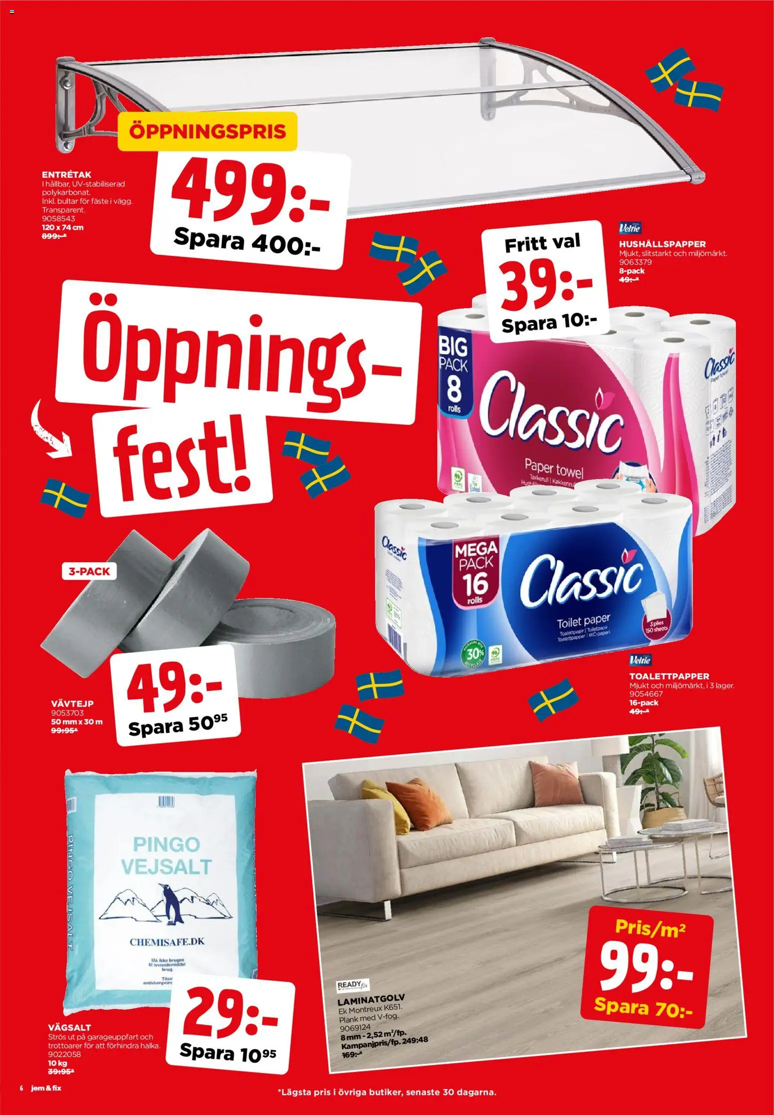 Jem & Fix reklamblad aktuell från 25.11.2025 | Sida: 6 | Produkter: Toalettpapper, Hushållspapper