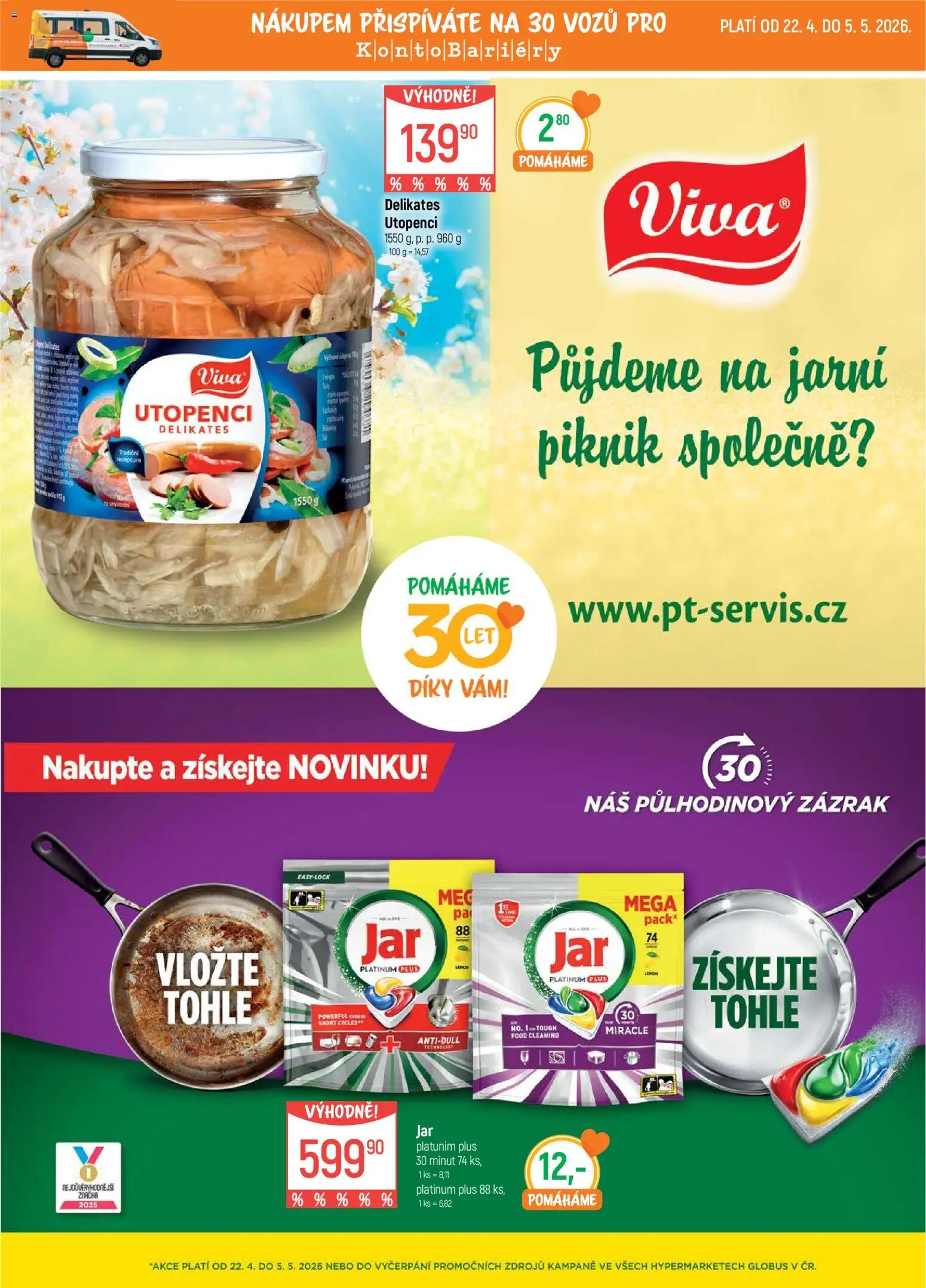 Globus leták - Opava od 22.04.2026 | Strana: 24 | Produkty: Globus, Utopenci