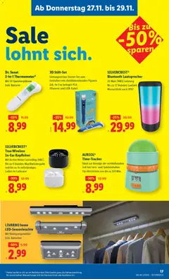 Lidl - Black Friday ab 27.11.2025 gültig | Seite: 19 | Produkte: Kopfhörer, Lautsprecher, Batterie