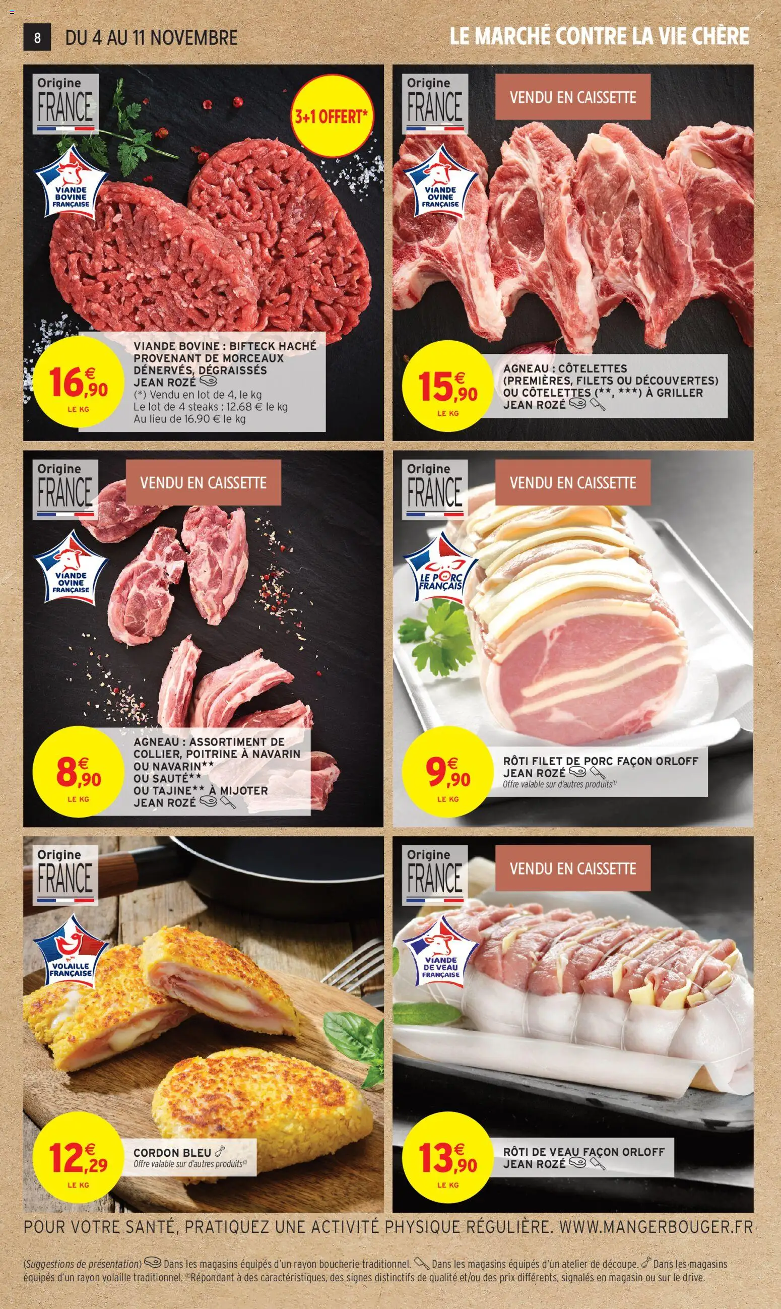 {H1} | Page: 8 | Produits: Agneau, Volaille, Rôti de veau, Viande bovine