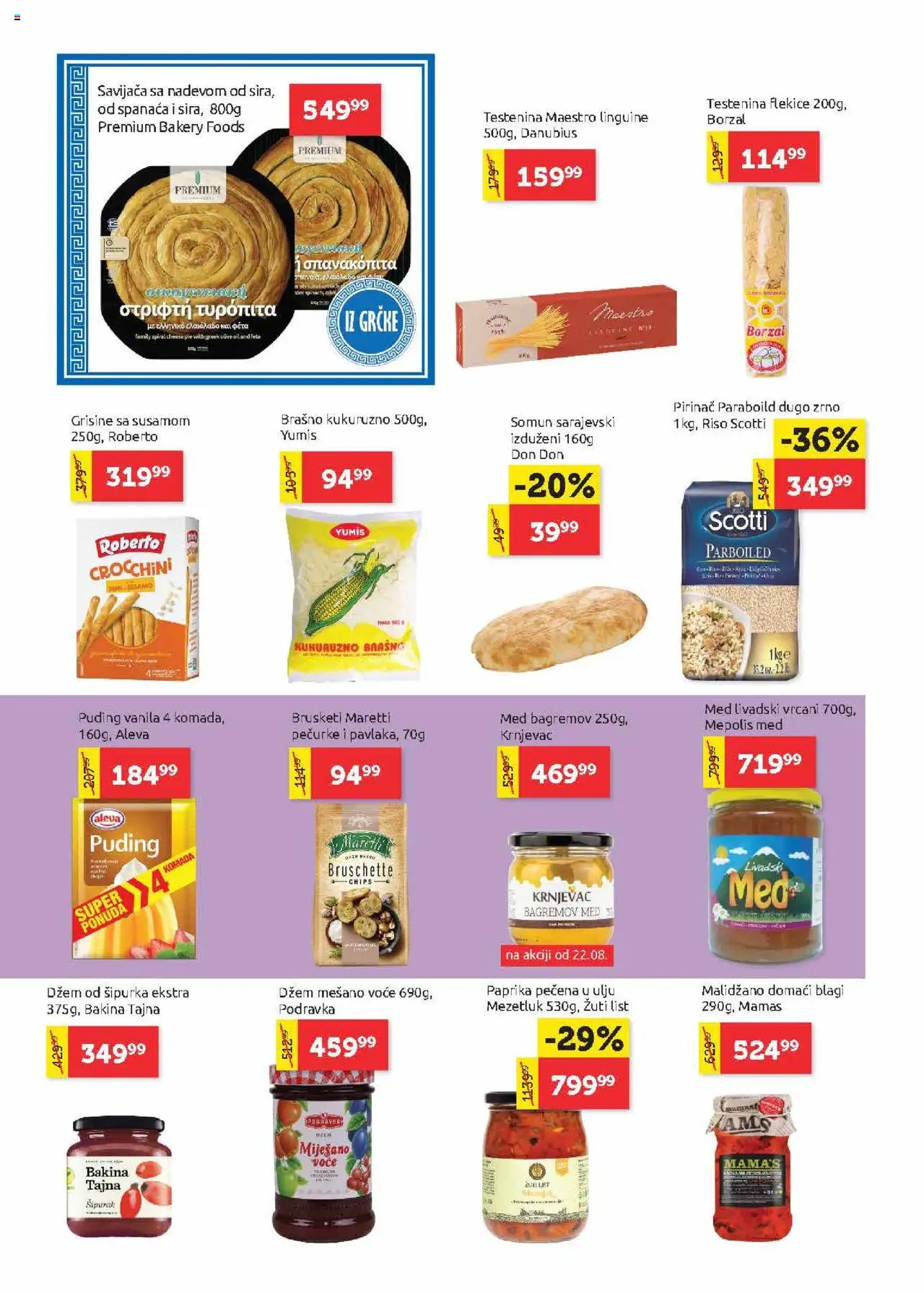 SuperVERO katalog - važi od 21.08.2025 | Strana: 10 | Proizvode: Testenina, Brašno, Brusketi, Pirinač