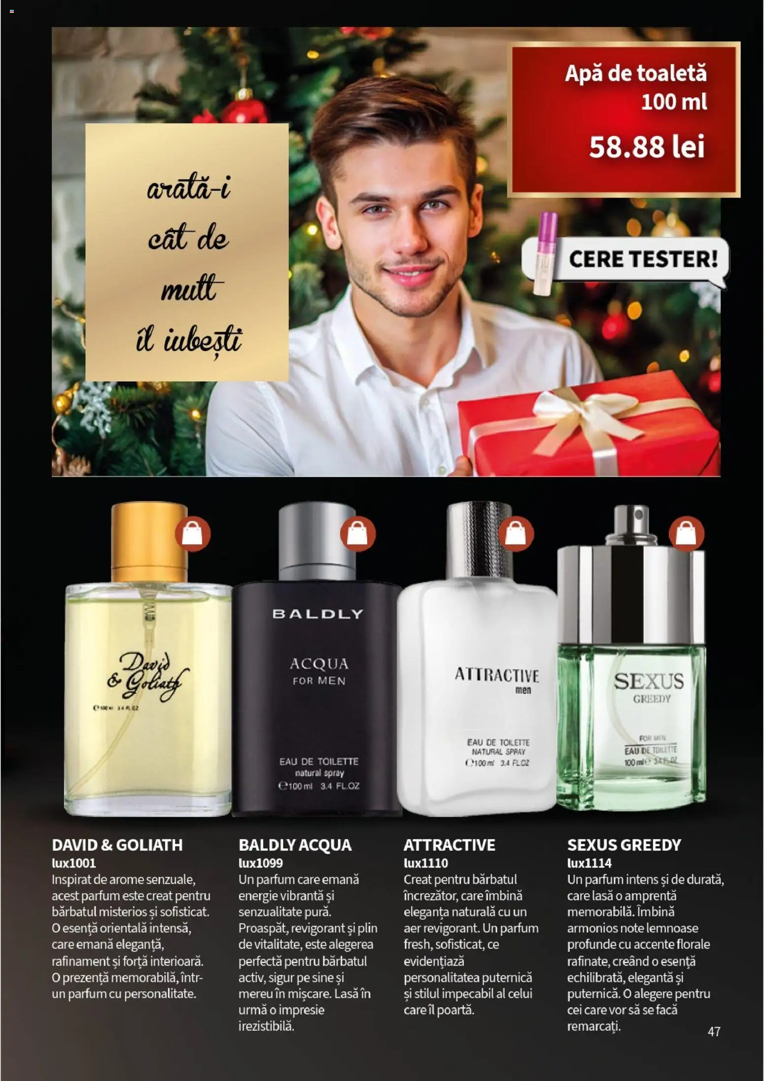 Noul catalog Lady’s – valabil de la 10.11.2025 | Pagină: 49 | Produse: Toaletă, Parfum, Apă de toaletă, Apă