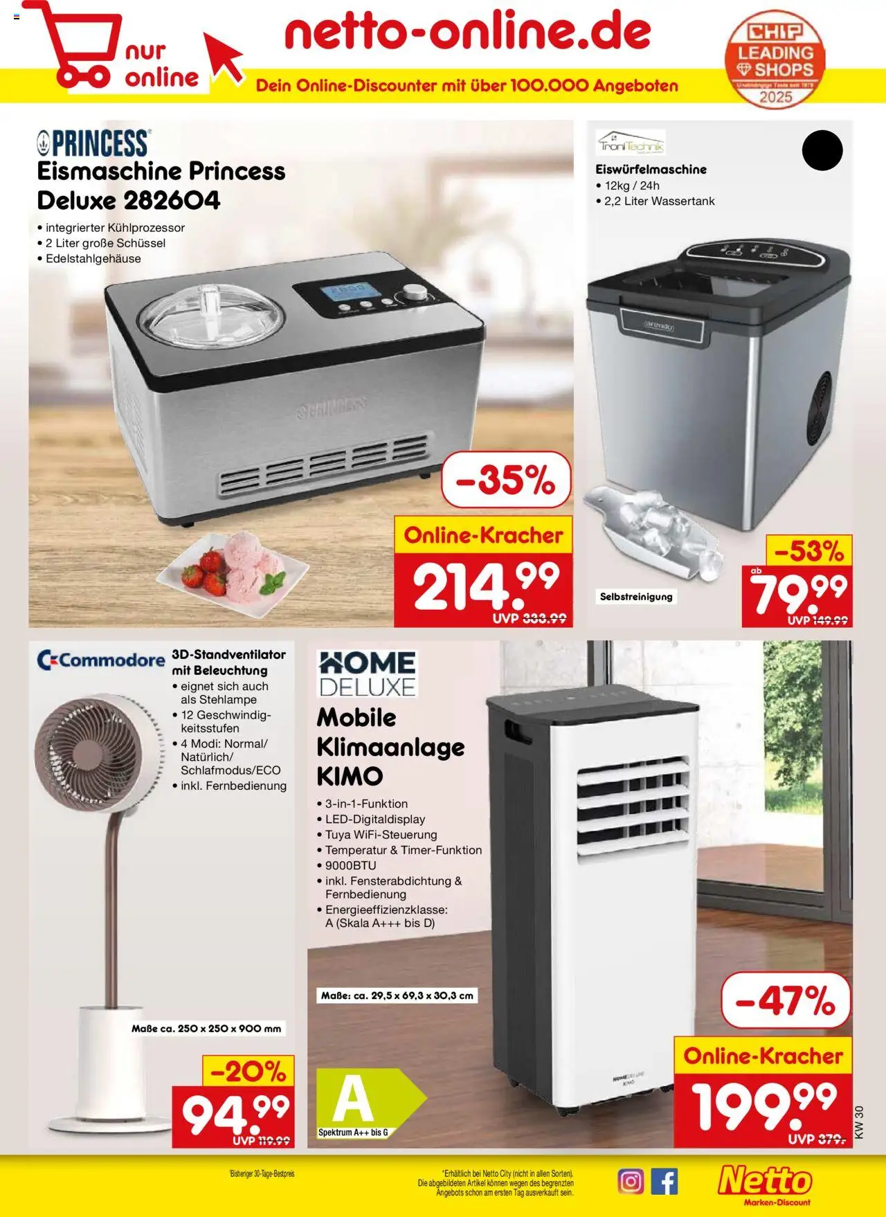 Netto Marken-Discount Prospekt 	 - gültig ab dem 21.07.2025 | Seite: 45 | Produkte: Klimaanlage