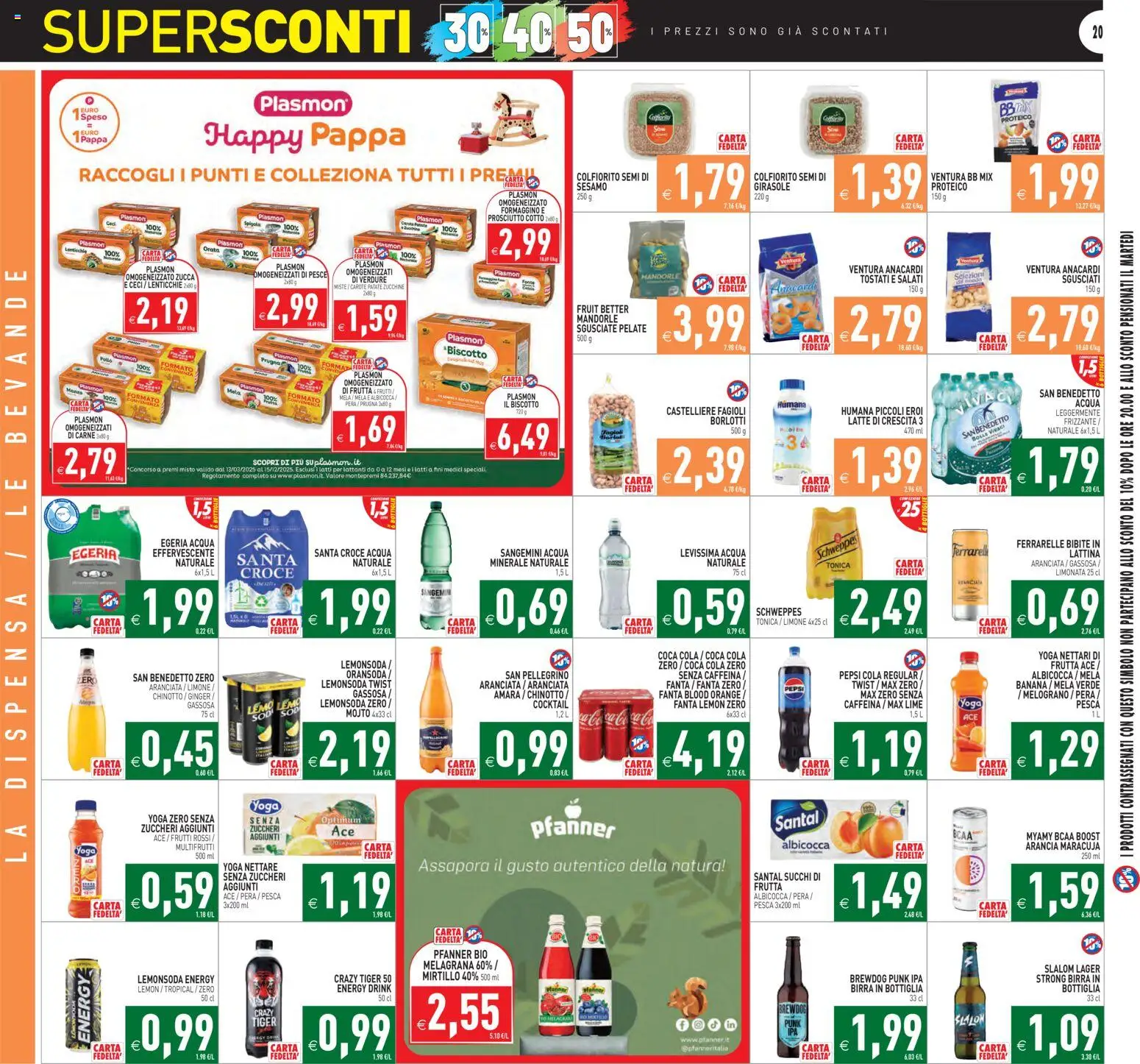 Volantino PIM Supermercati del 07.11.2025 | Pagina: 20 | Prodotti: Limonata, Limone, Pesca, Acqua minerale