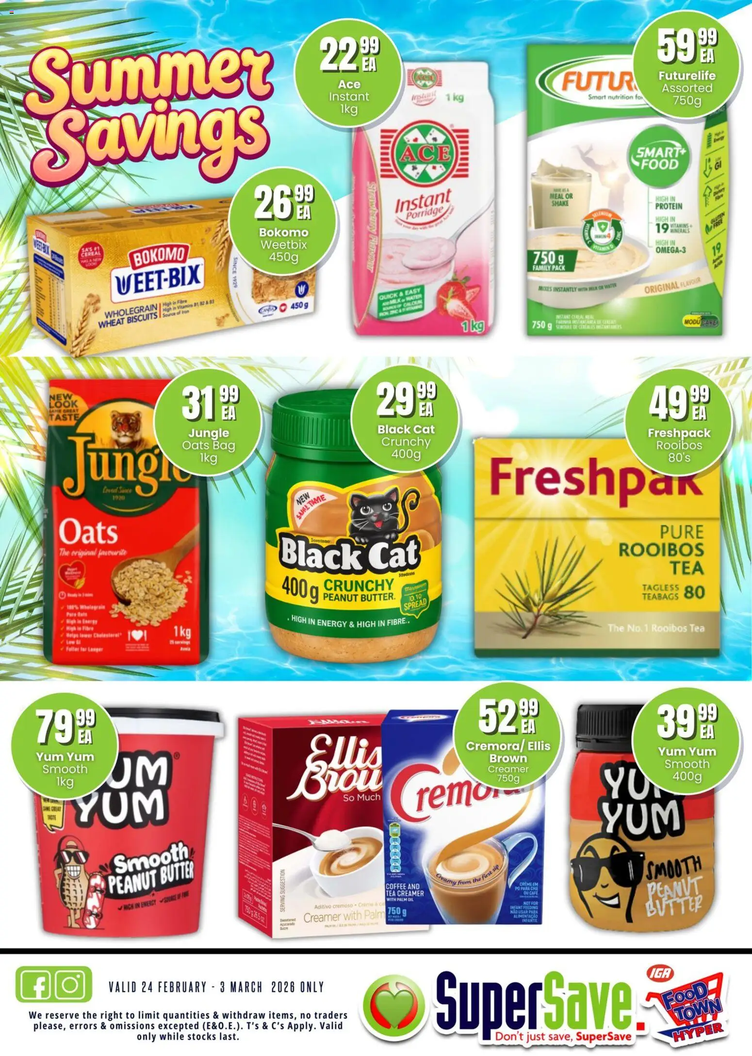 New Super Save catalogue – valid from 24.02.2026 | Page: 7 | Products: Vitamins, Butter, Creamer, Water