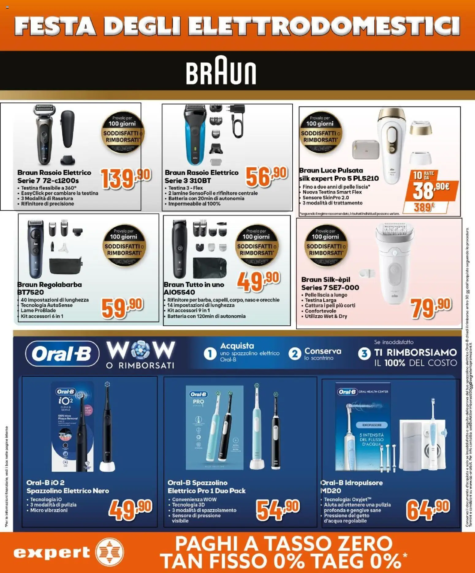 Volantino Expert del 12.03.2026 | Pagina: 16 | Prodotti: Rasoio, Spazzolino, Rasoio elettrico, Spazzolino elettrico