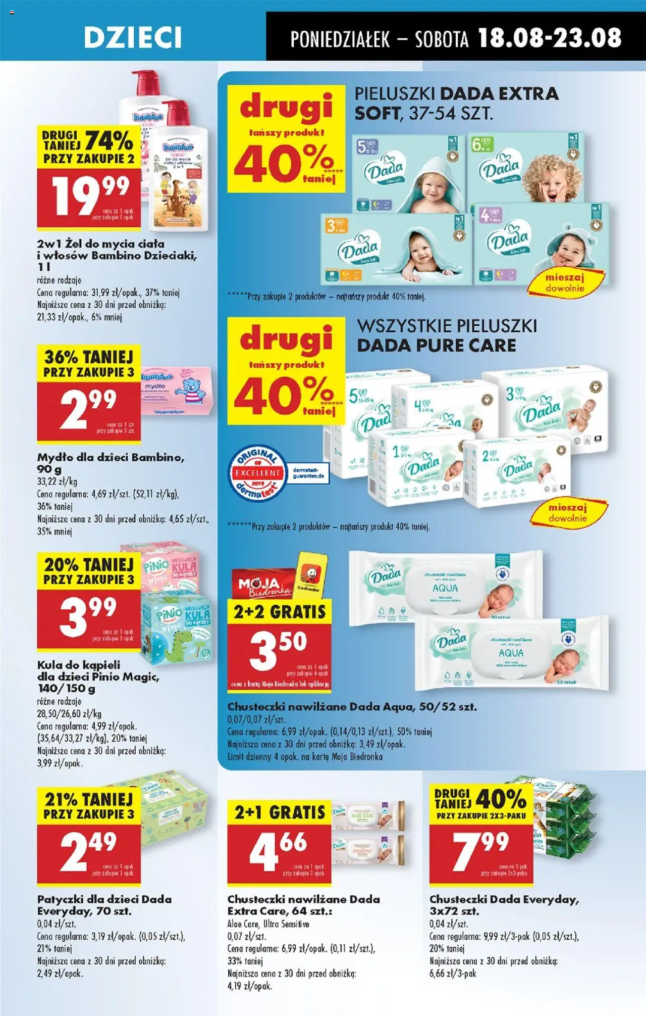 Biedronka gazetka od 18.08.2025 | Strona: 63 | Produkty: Karta, Kula do kąpieli, Mydło