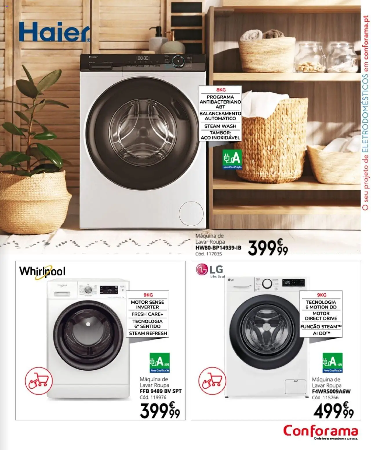 Conforama folheto │ válido de 27.03.2025 | Página: 91 | Produtos: Máquina de lavar, Whirlpool
