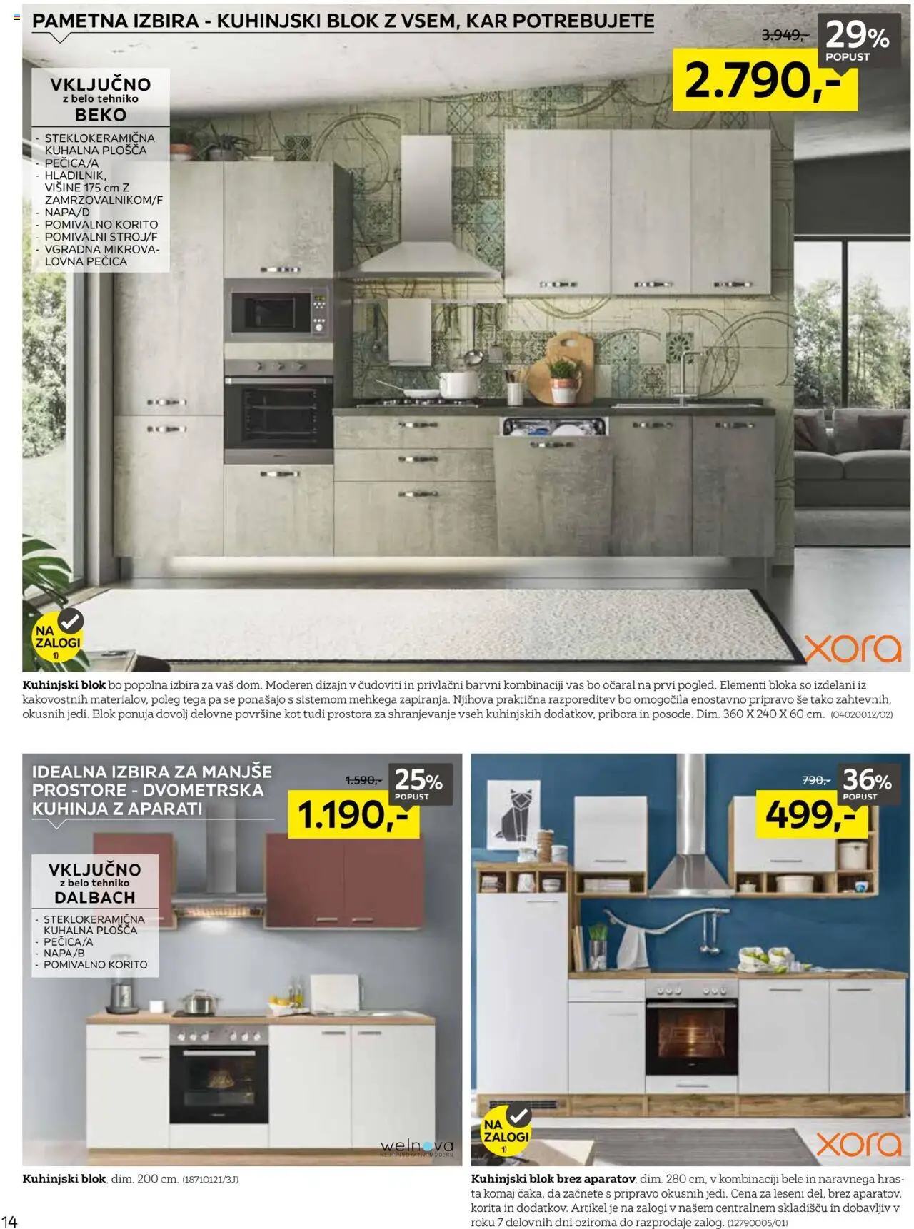 XXXL Lesnina katalog začetek novega poglavja │ velja od 19.08.2025 | Stran: 14 | Izdelki: Pecica, Kuhalna plosca, Kuhinja, Pomivalno korito