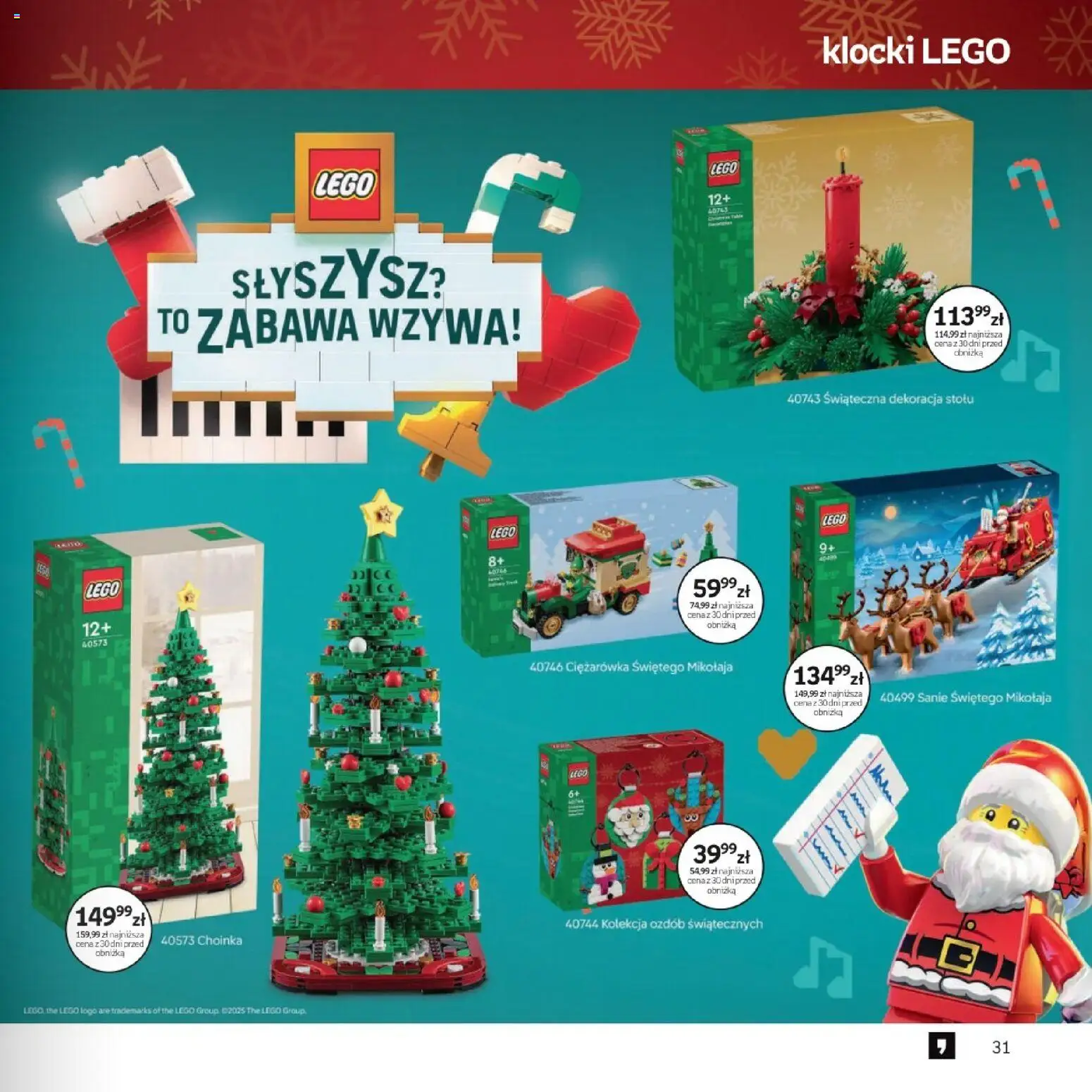 Empik promocje - Witaj w klubie znajdujących trafione prezenty dla każdego od 10.12.2025 | Strona: 31 | Produkty: Choinka, Lego, Klocki Lego