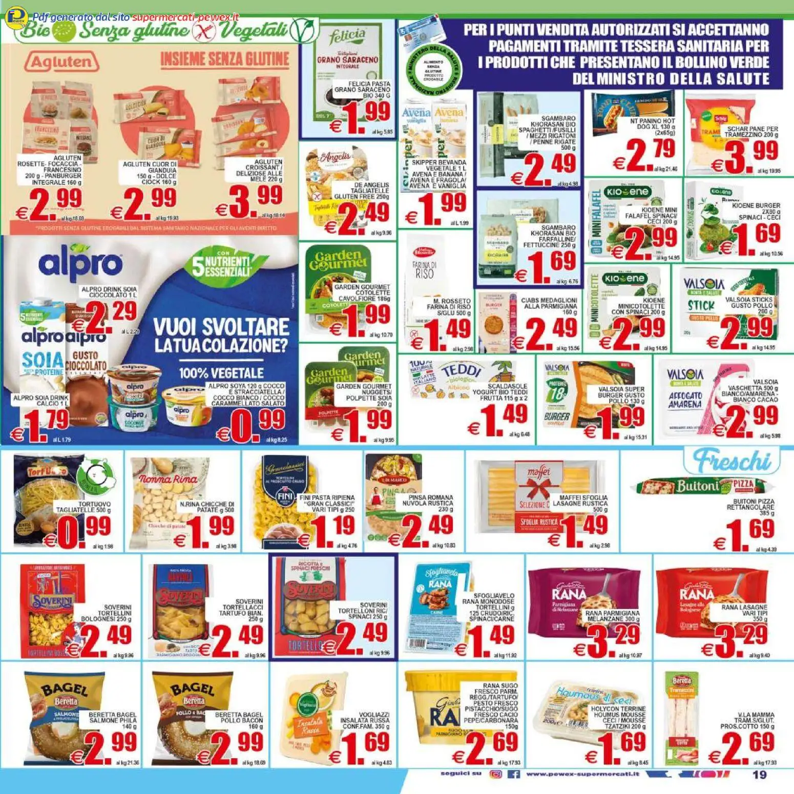 Volantino Pewex del 29.04.2026 | Pagina: 19 | Prodotti: Croissant, Penne, Stracciatella, Polpette
