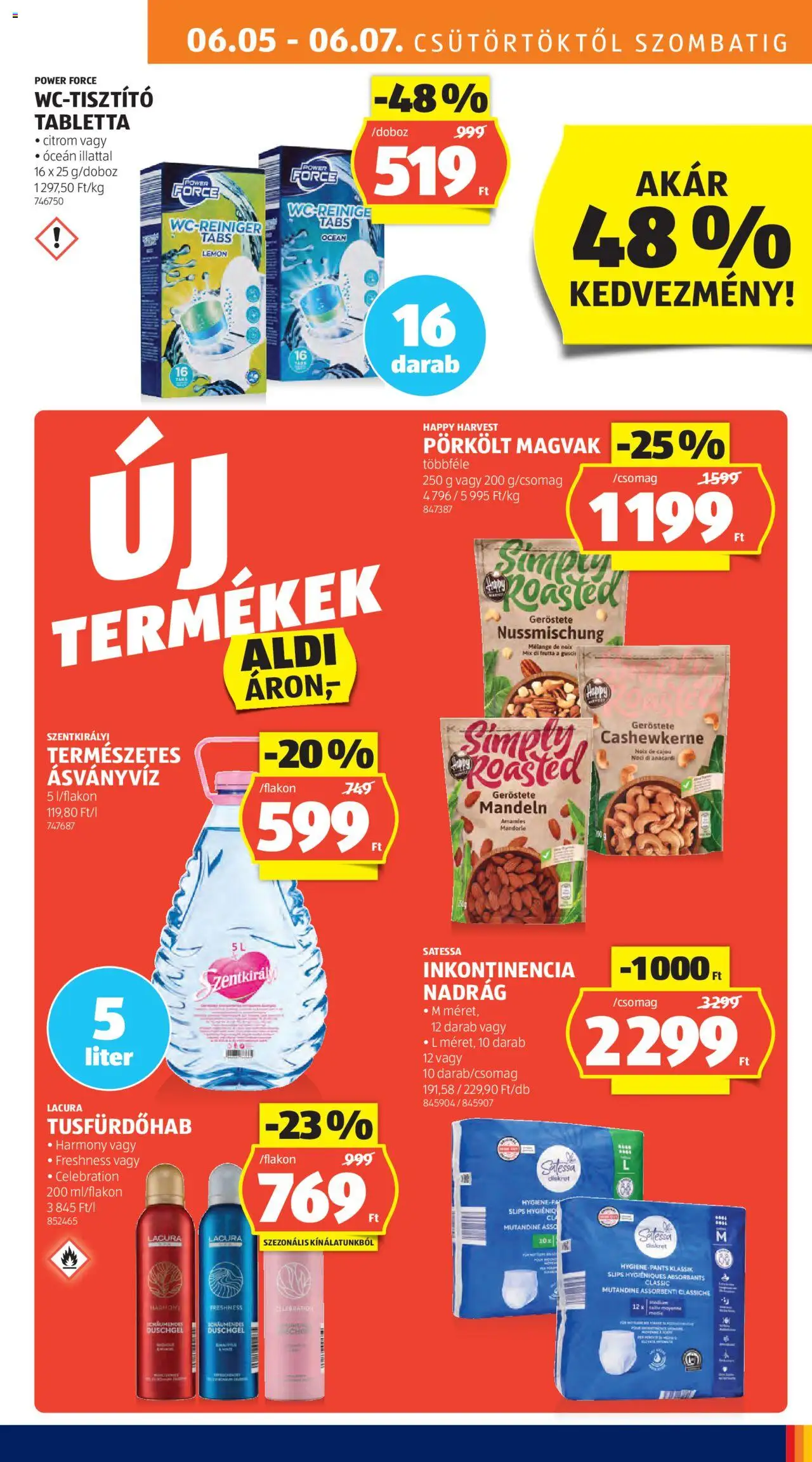 Aldi akciós ujság - amely érvényes a következő dátumtól: 05.06.2025 | Oldal: 13 | Termékek: Ásványvíz, Nadrág, Citrom