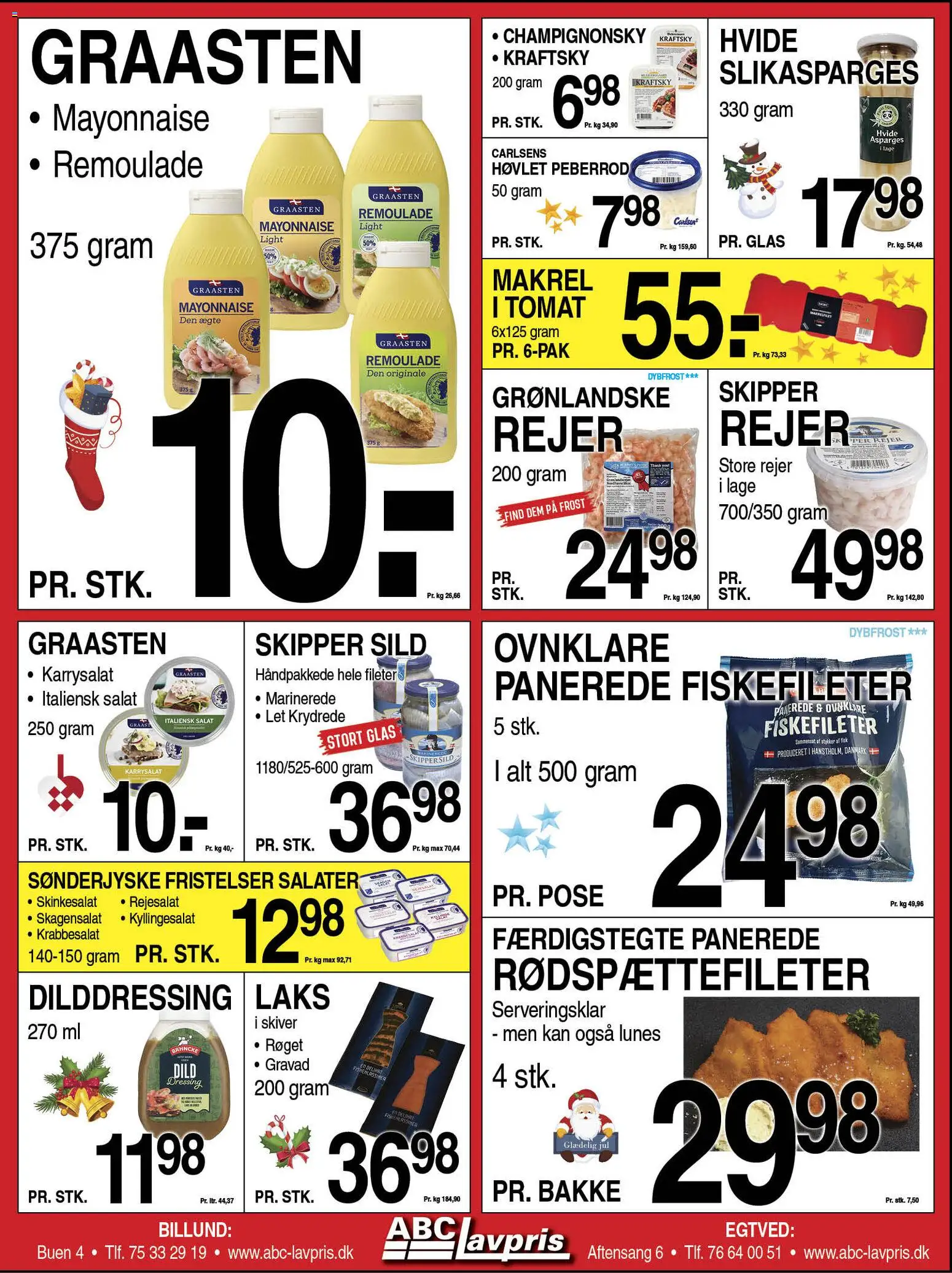 Abc Lavpris tilbudsavis – gyldig fra 17.12.2025 | Side: 5 | Produkter: Makrel, Italiensk salat, Skinkesalat, Peberrod