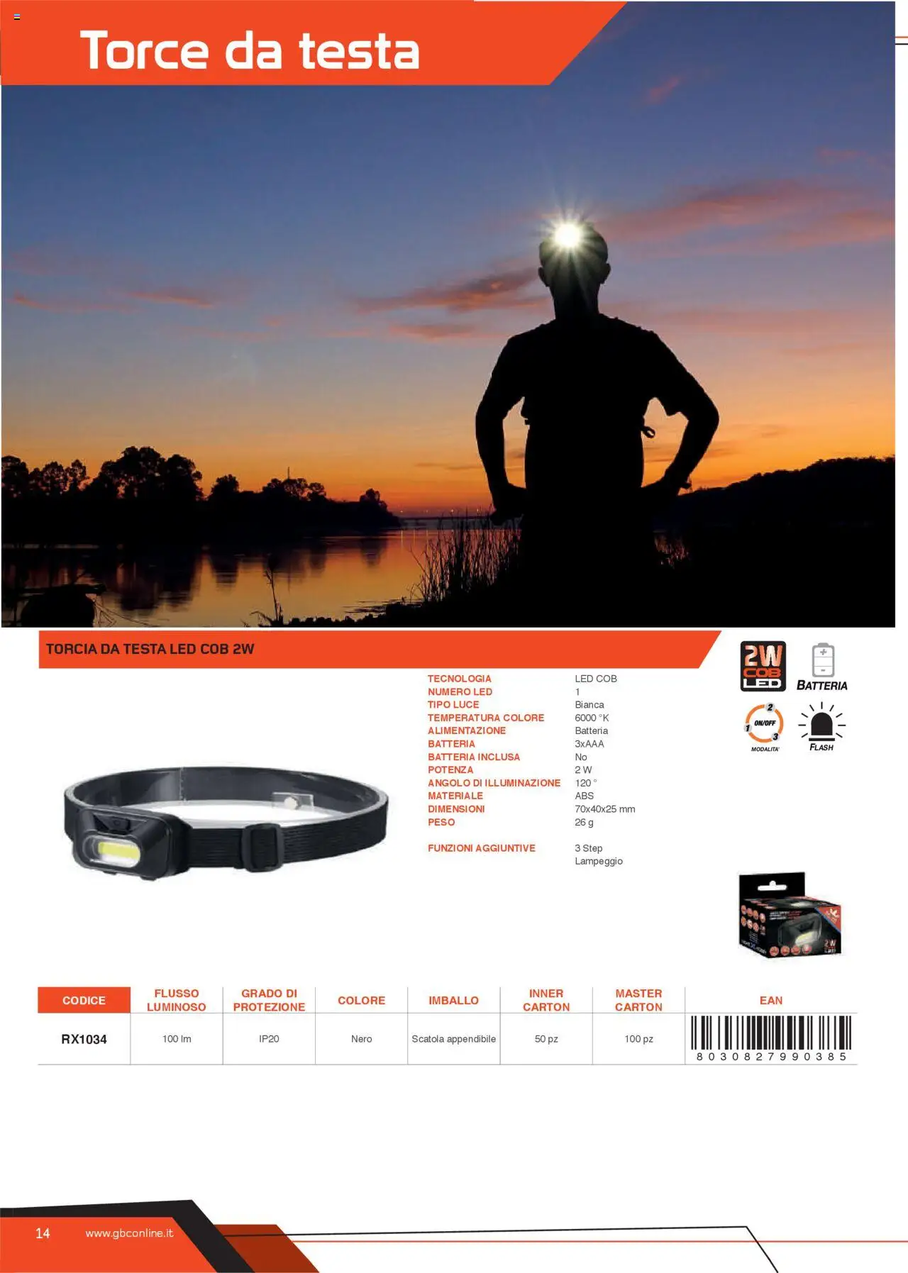 Volantino GBC del 31.05.2025 | Pagina: 14 | Prodotti: Torcia, Scatola, Batteria