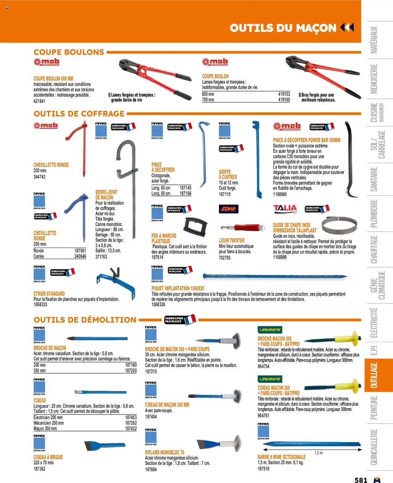  | Page: 581 | Produits: Mortier