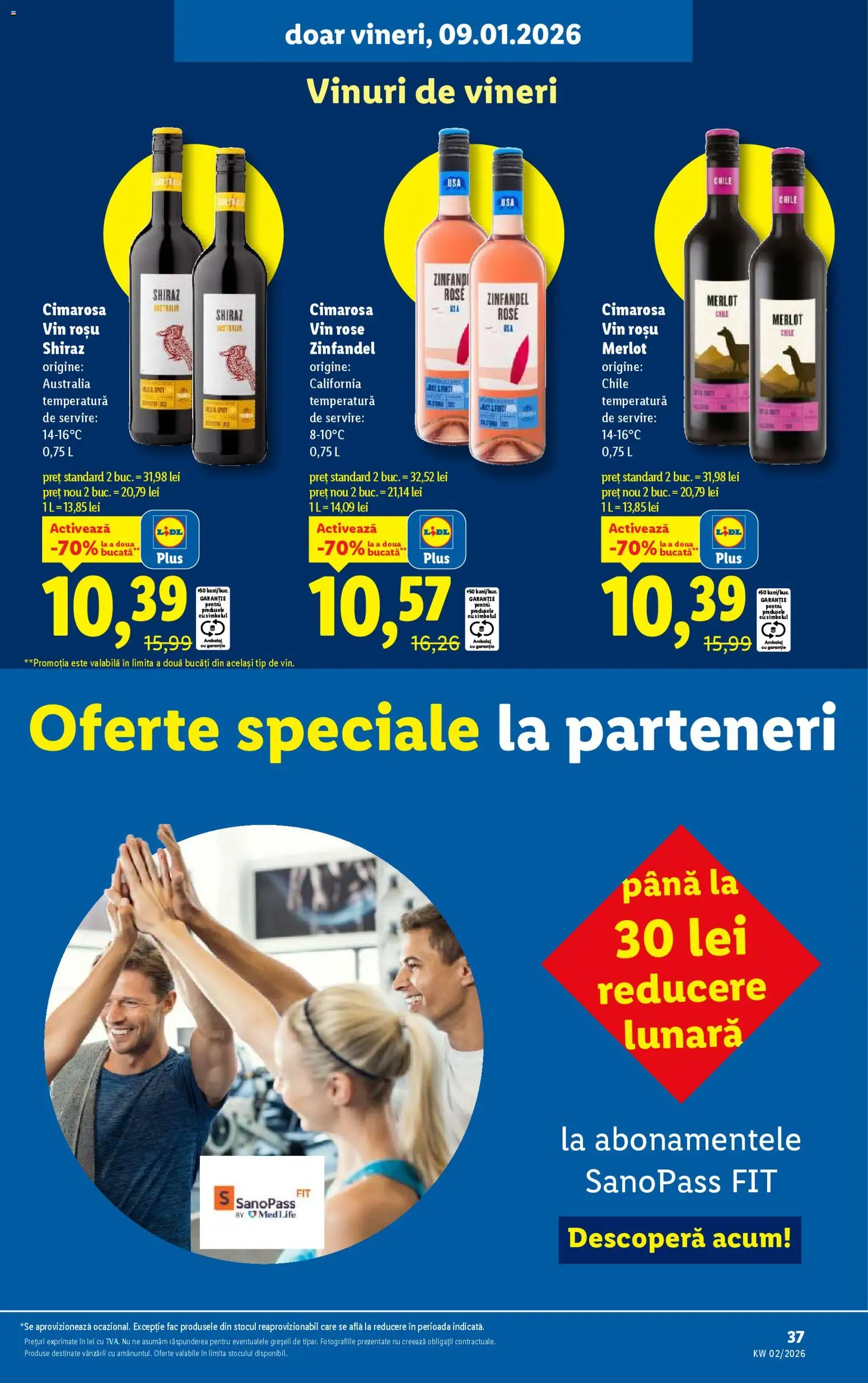 Noul catalog Lidl – valabil de la 05.01.2026 | Pagină: 37 | Produse: Vin