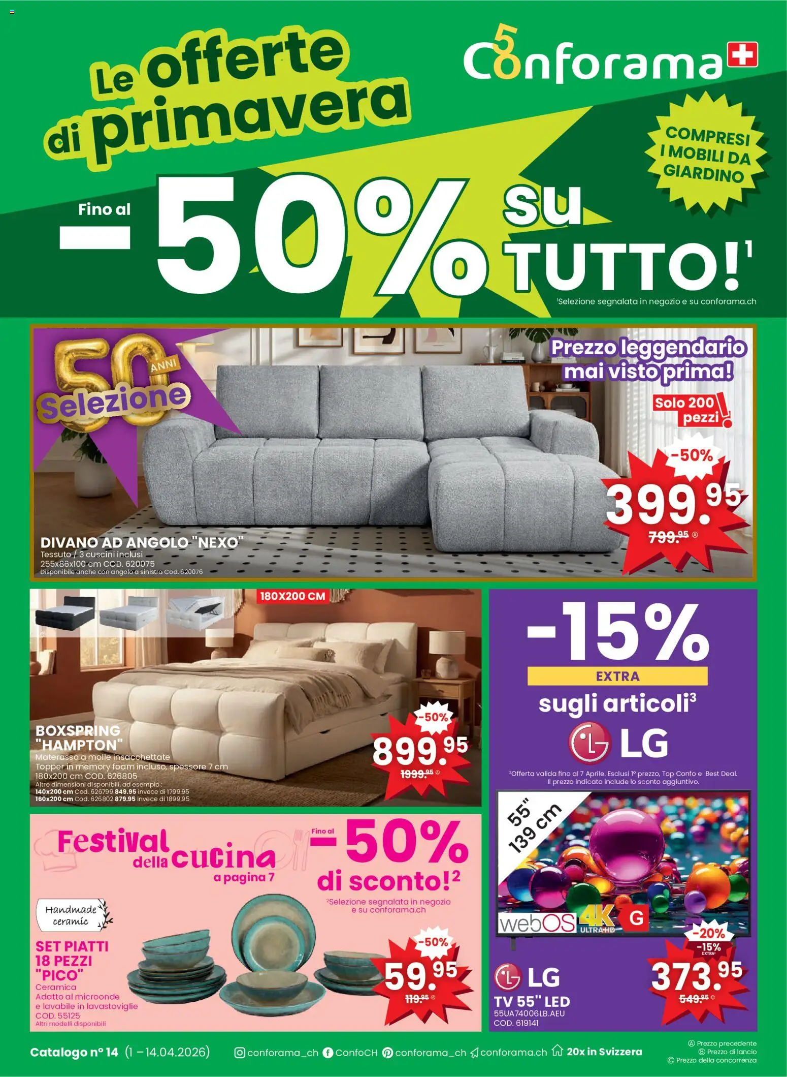 Conforama aktionen Primavera IT – gültig ab 01.04.2026 | Seite: 1